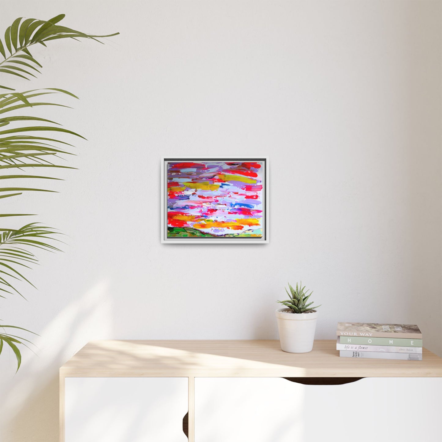 Sunny day in may by Norman Barrett Framed Matte Canvas Wall Art