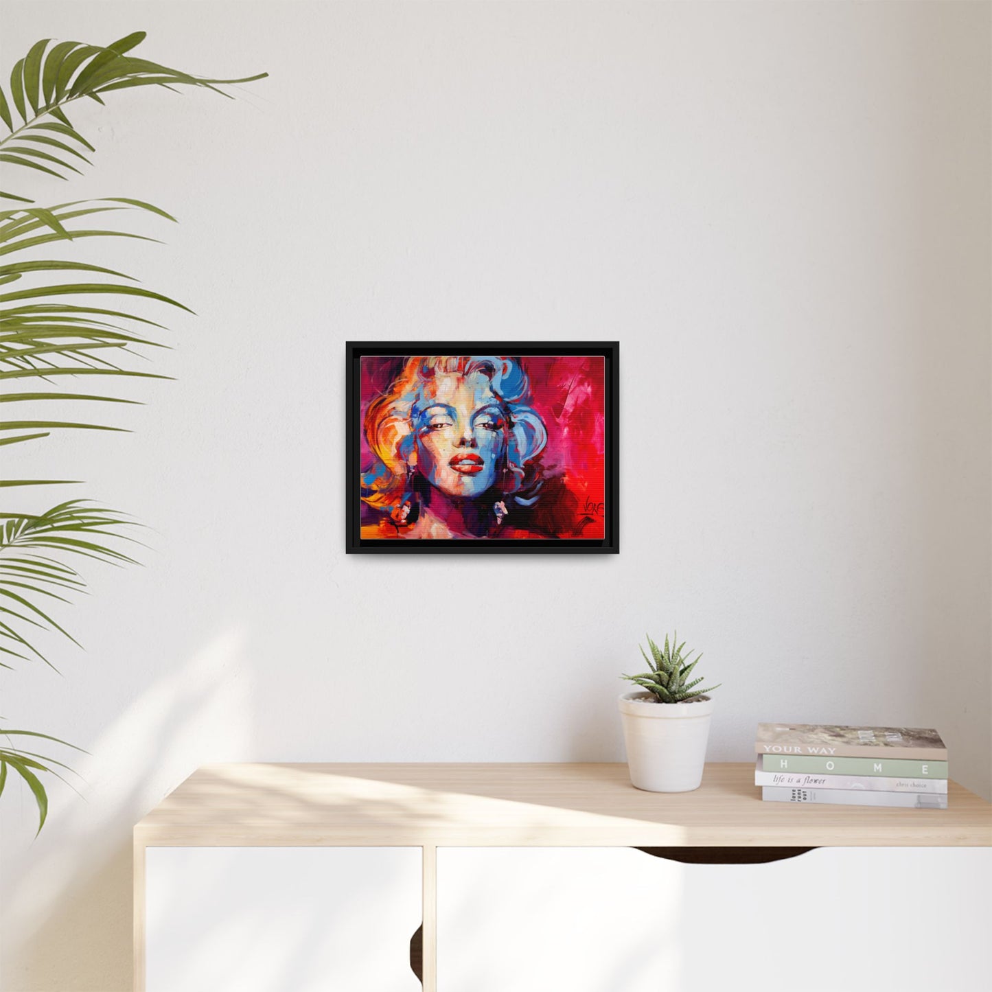 Marilyn Monroe attributed to Voke Matte Canvas Framed Wall Art
