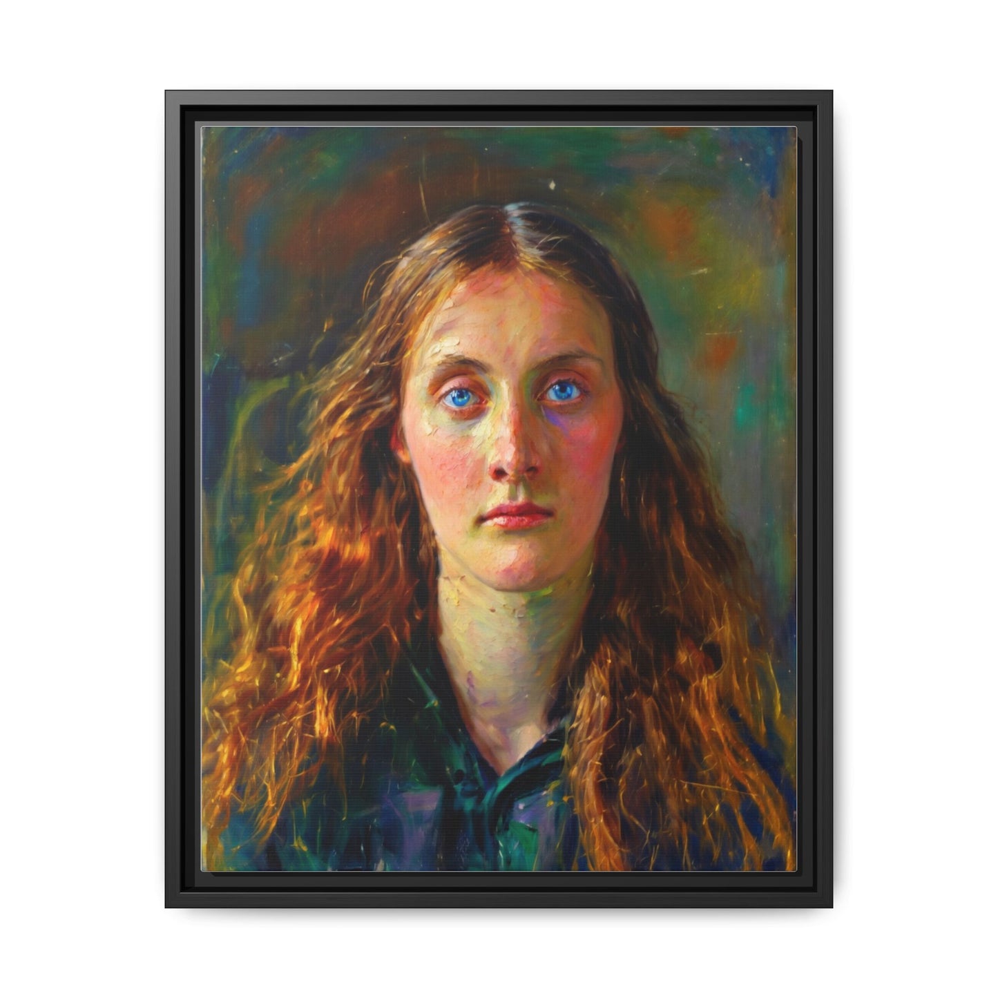 Framed Matte Canvas Print — Vintage Portrait Art