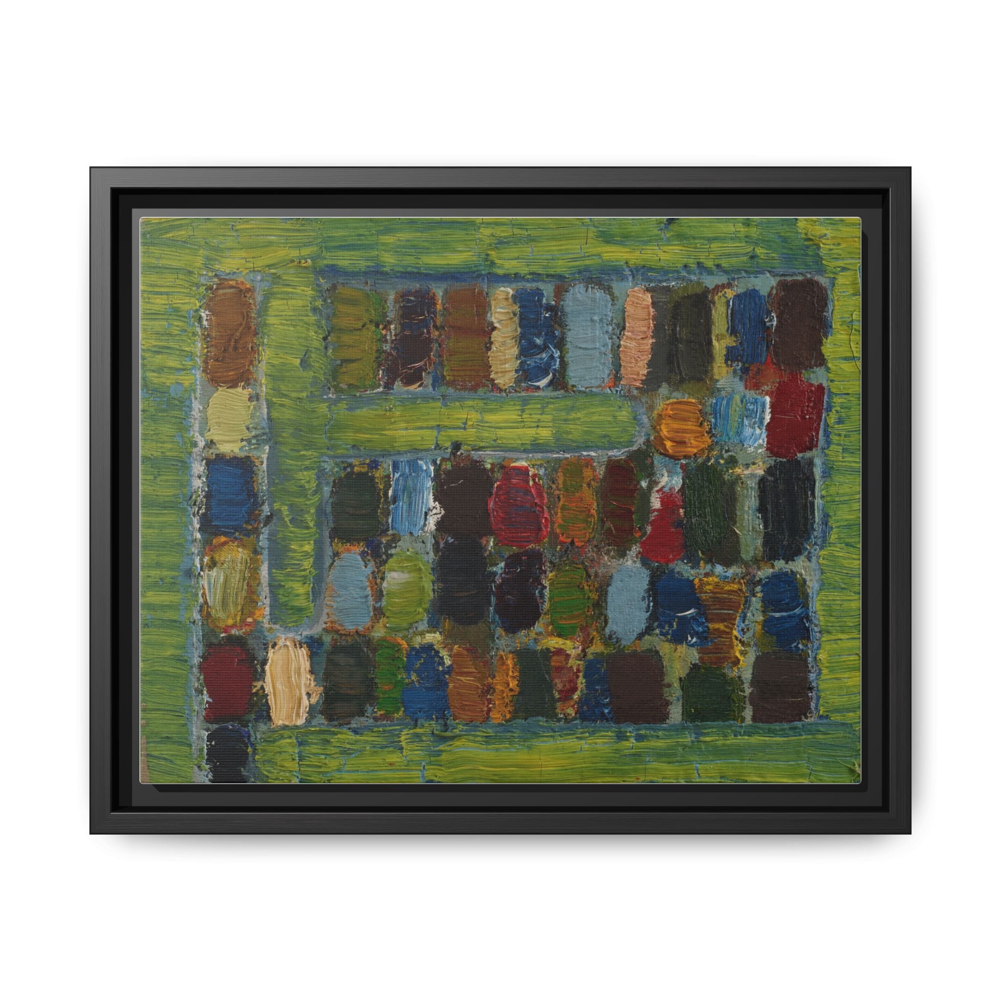 JMC-1970-3 by Jean-Michel Coulon Matte Canvas Framed Wall Art Print