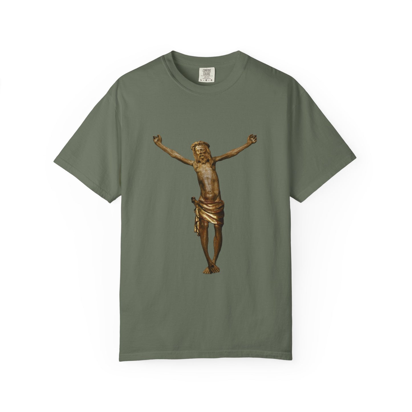 Unisex Christ on the cross Garment-Dyed T-shirt