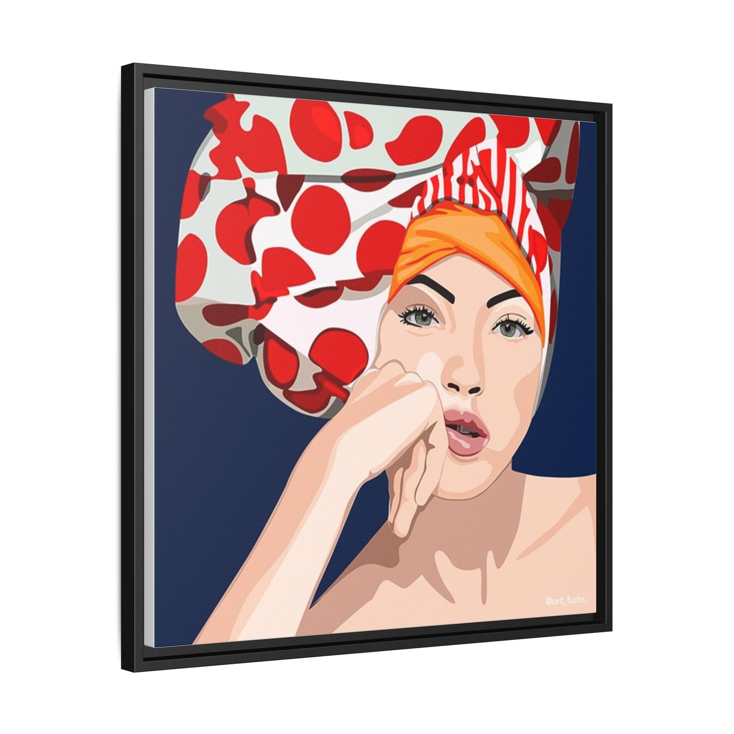 Vivid 20 by Orit Fuchs Pop Art Matte Canvas Framed Wall Art Print