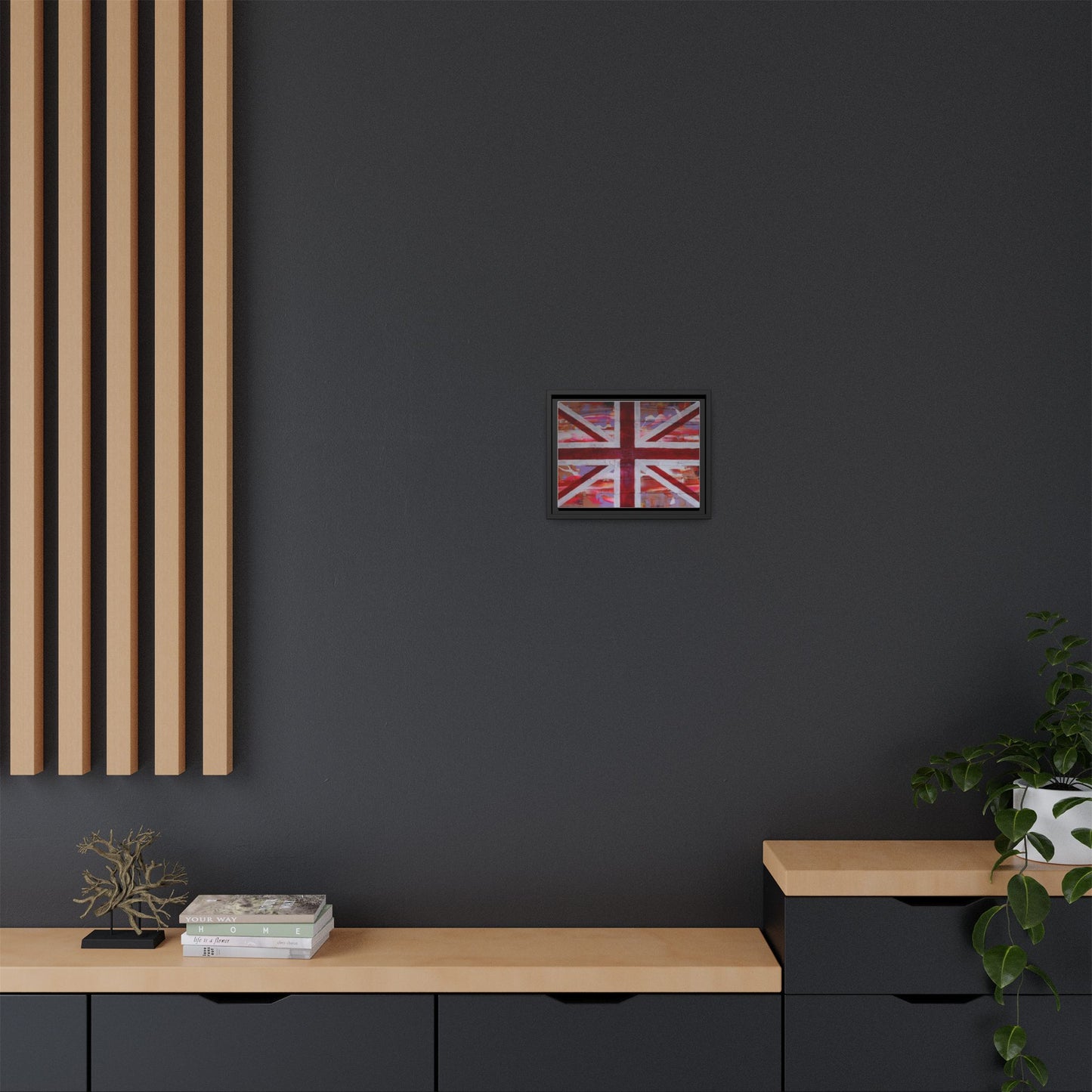 Union Jack is back! by Norman Barrett Framed Matte Canvas Print Wall Art