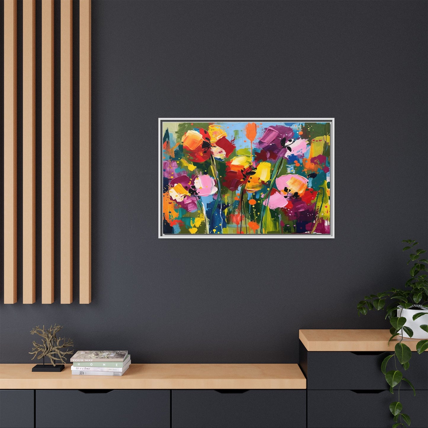 Matte Canvas, Framed (Multi-color)