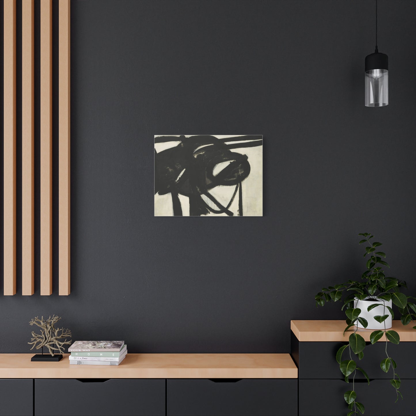 Chief by Franz Kline Abstract Matte Canvas Wall Art