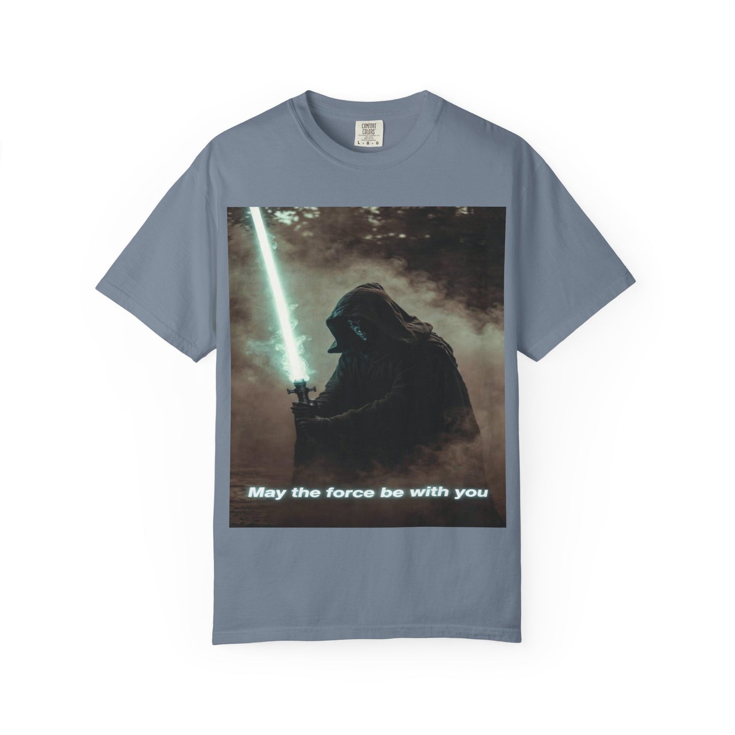 T-Shirt — 'May the force be with you' Lightsaber Sci‑Fi Graphic Tee
