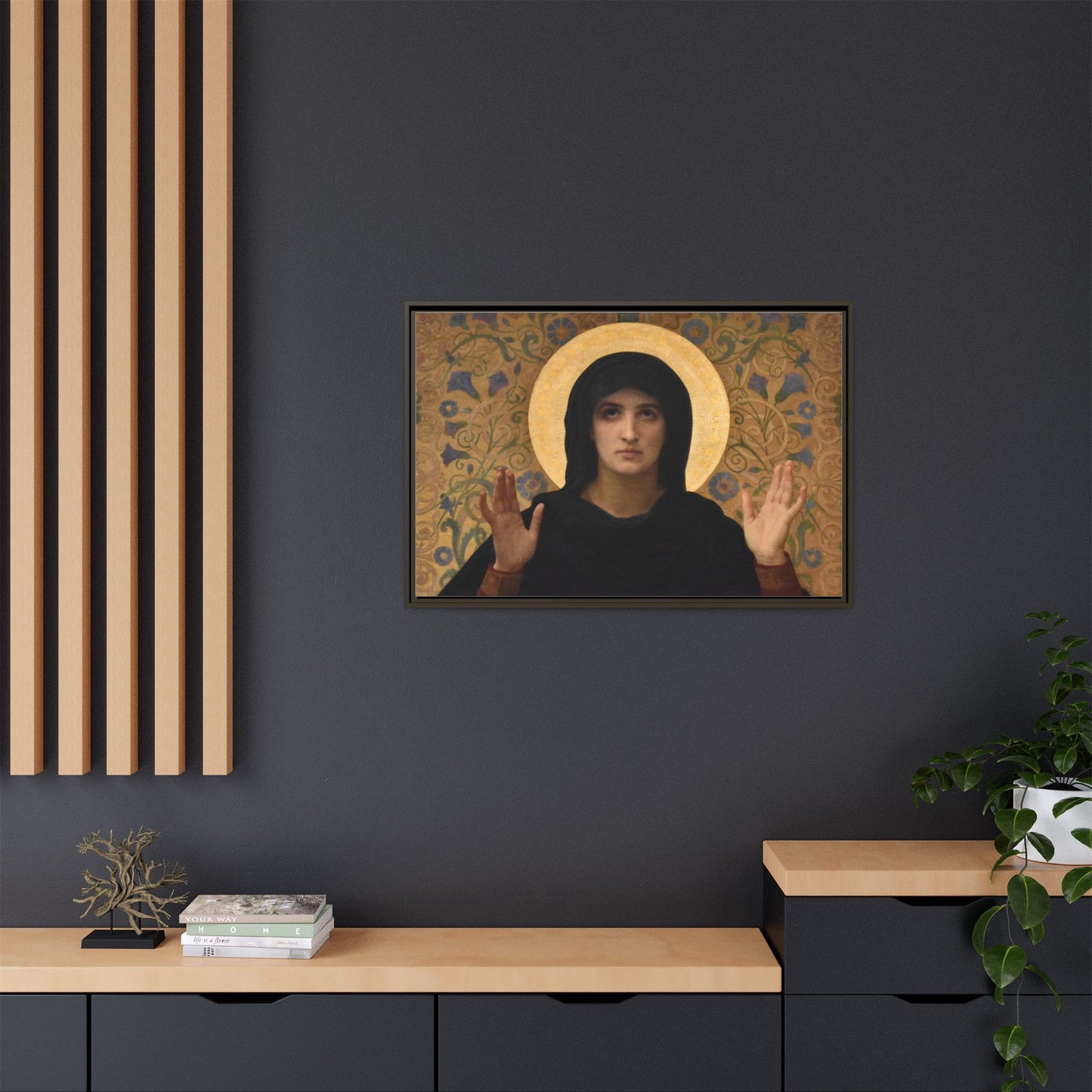 La Vierge consolatrice by William Adolphe Bouguereau Framed Matte Canvas Wall Art