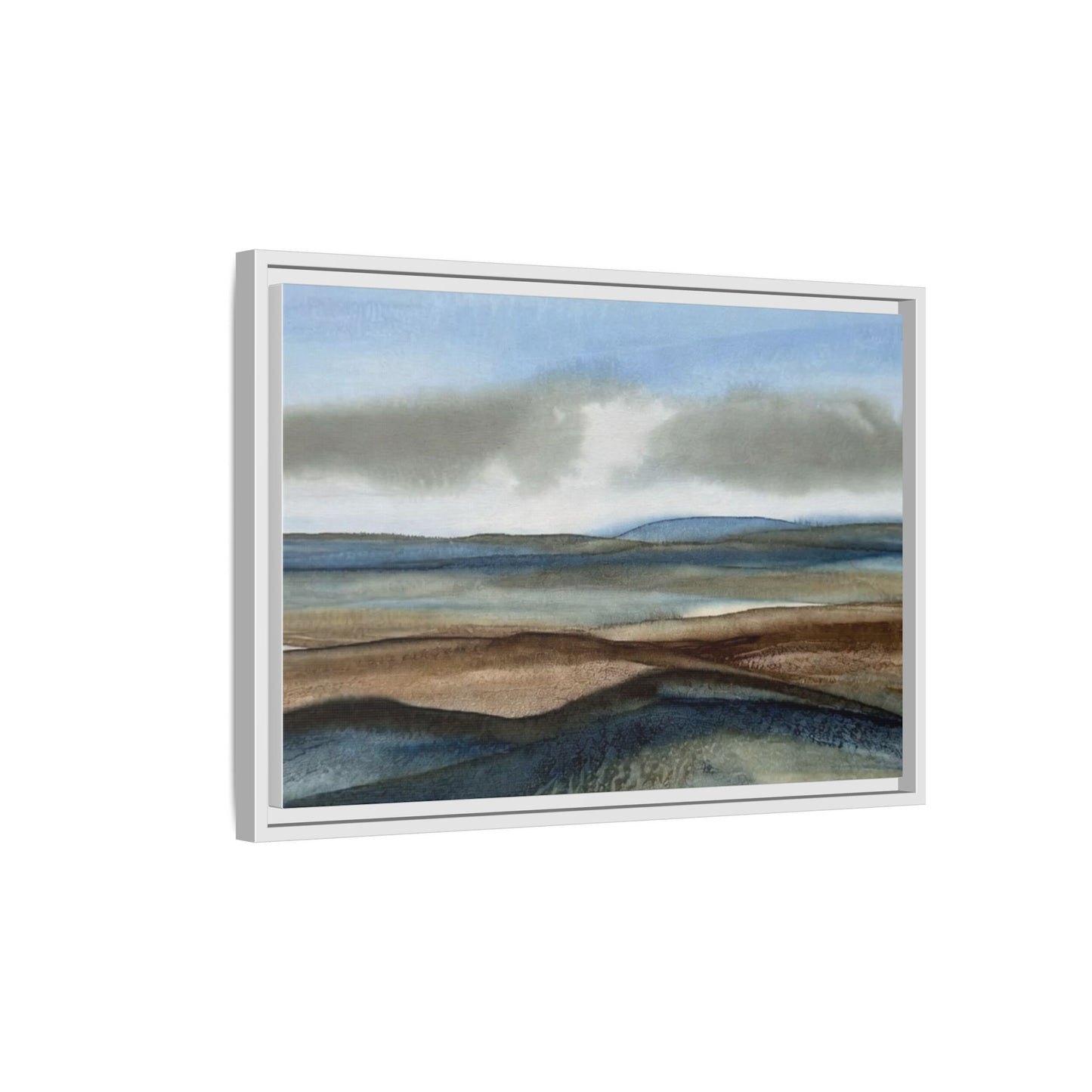 Matte Canvas Landscape, Framed (Multi-color)