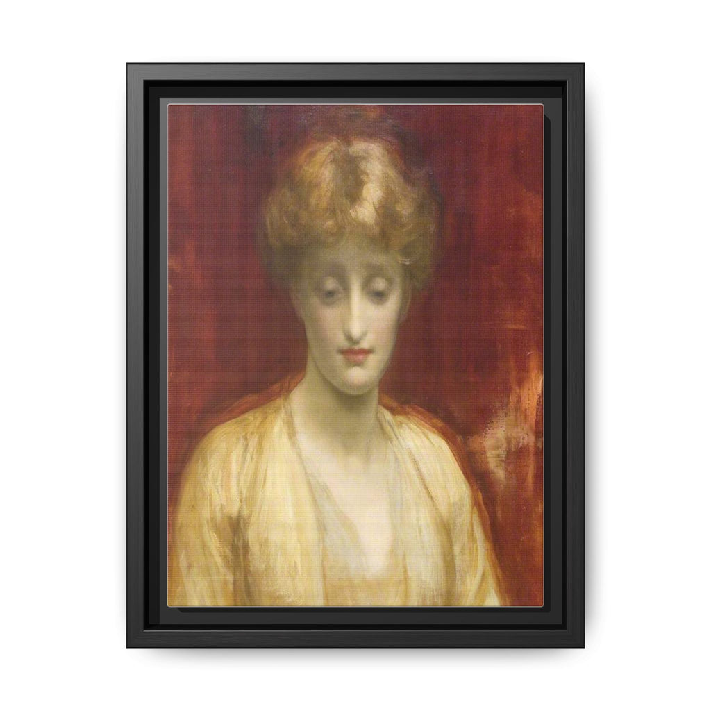 Mrs Williams by Lord Frederic Leighton Framed Matte Canvas Portrait Wall Art Print
