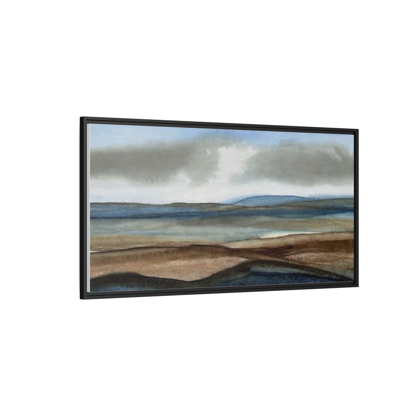 Matte Canvas Landscape, Framed (Multi-color)