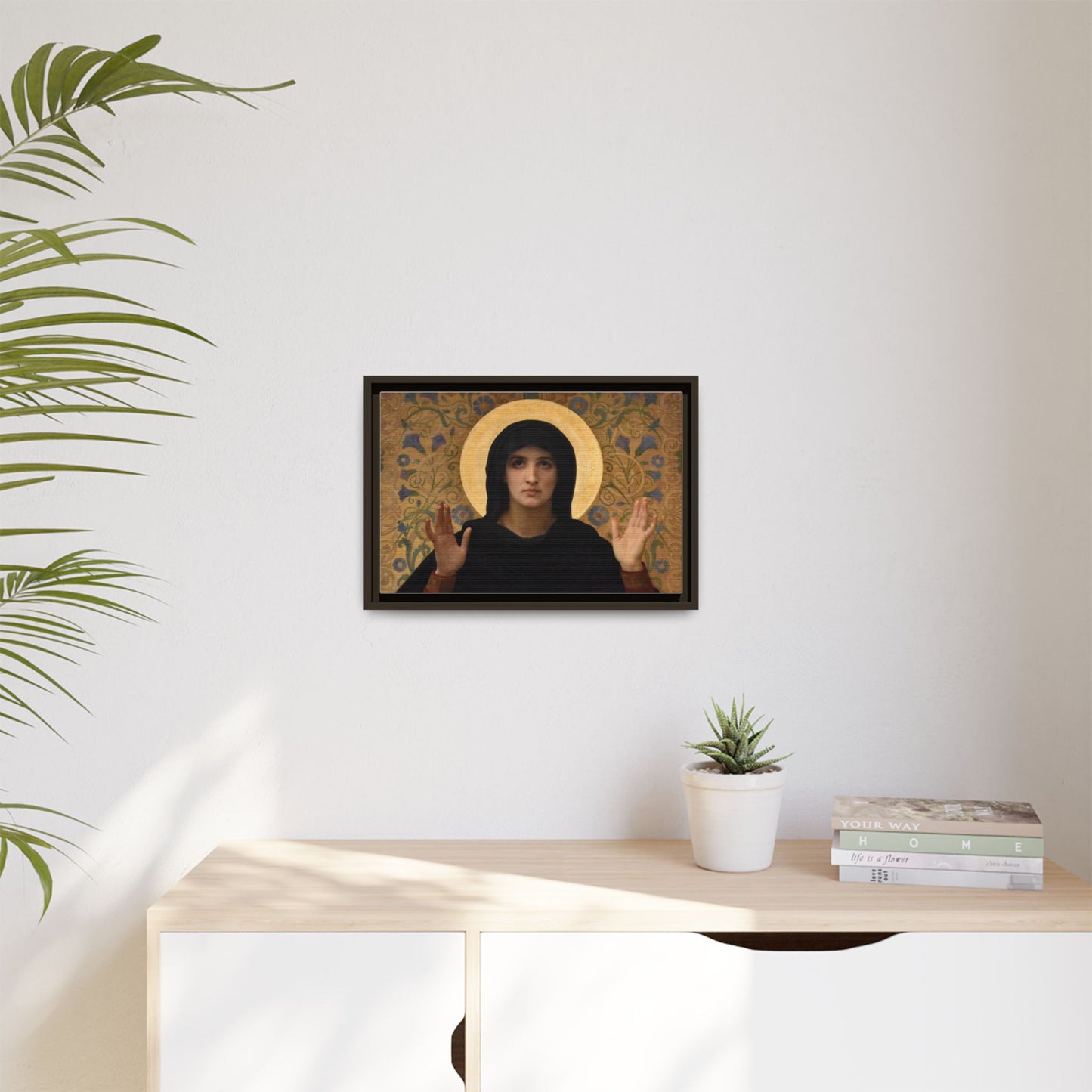 La Vierge consolatrice by William Adolphe Bouguereau Framed Matte Canvas Wall Art