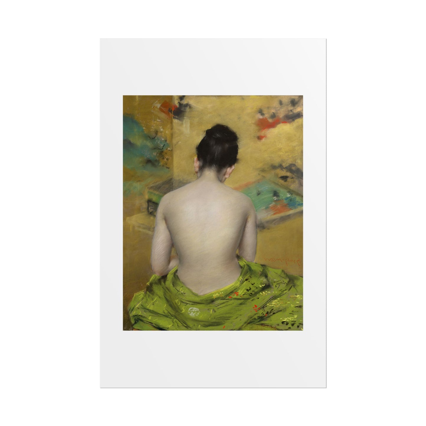 Study of Flesh Color and Gold by William Merritt Chase Wall Art Print