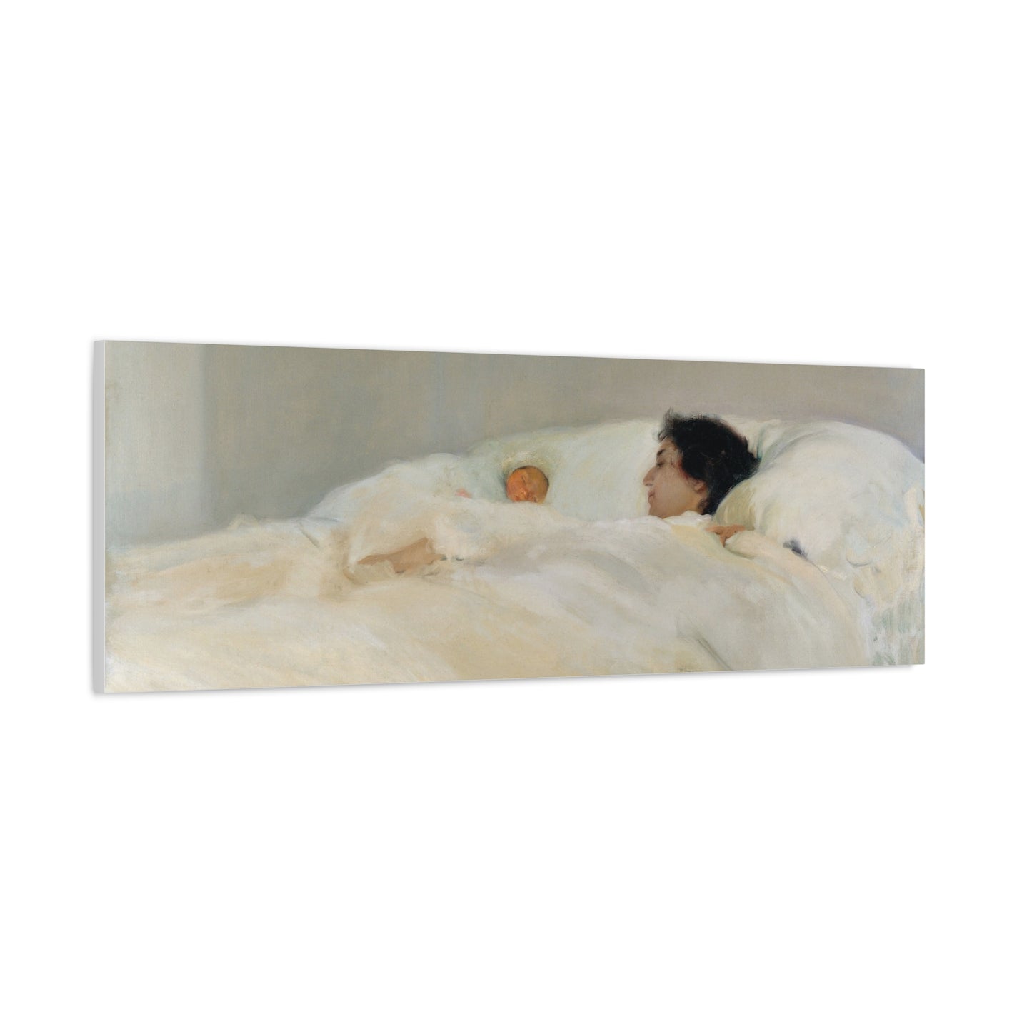 Mother by Joaquin Sorolla y Bastida Art Canvas Print — Serene Nursery Wall Decor