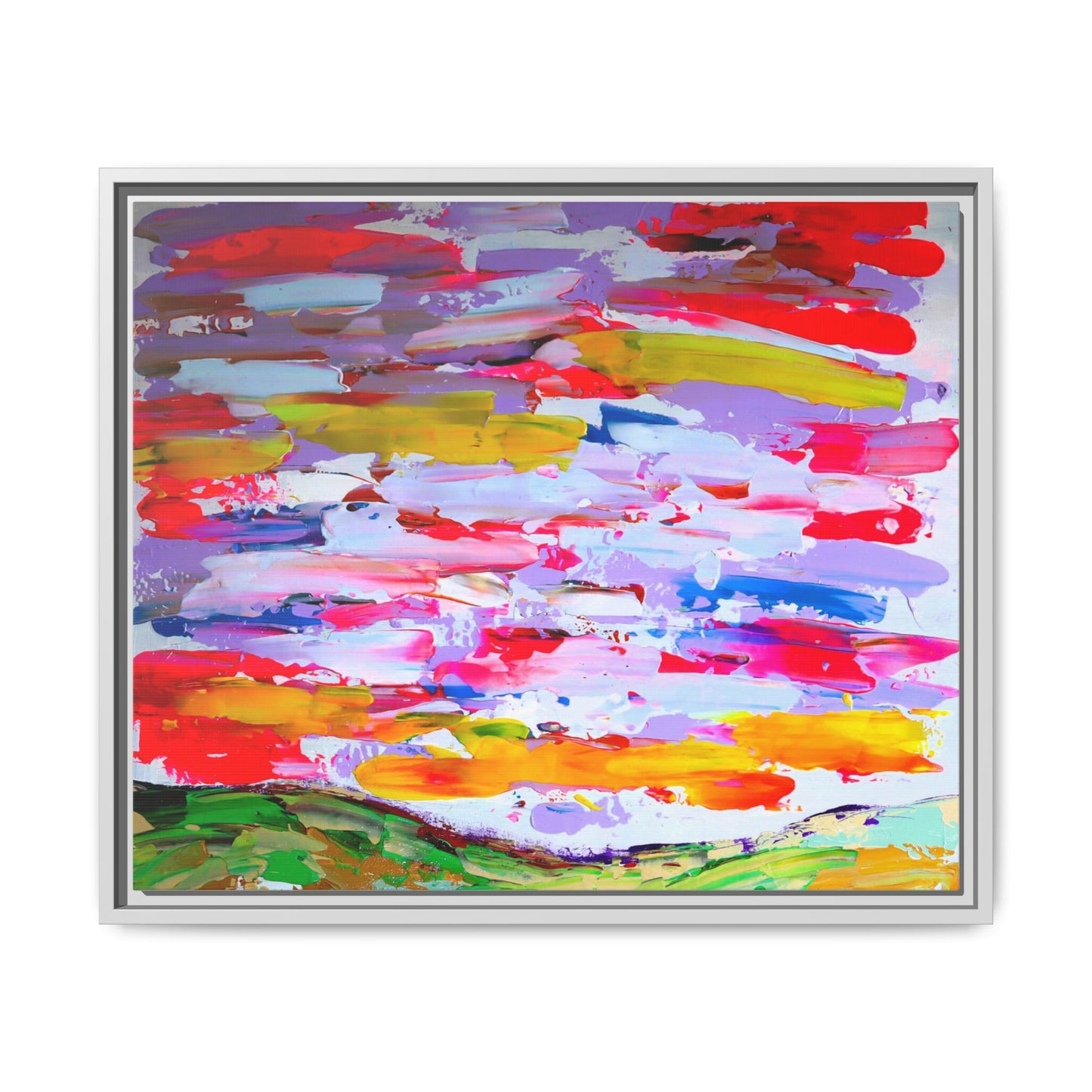 Sunny day in may by Norman Barrett Framed Matte Canvas Wall Art