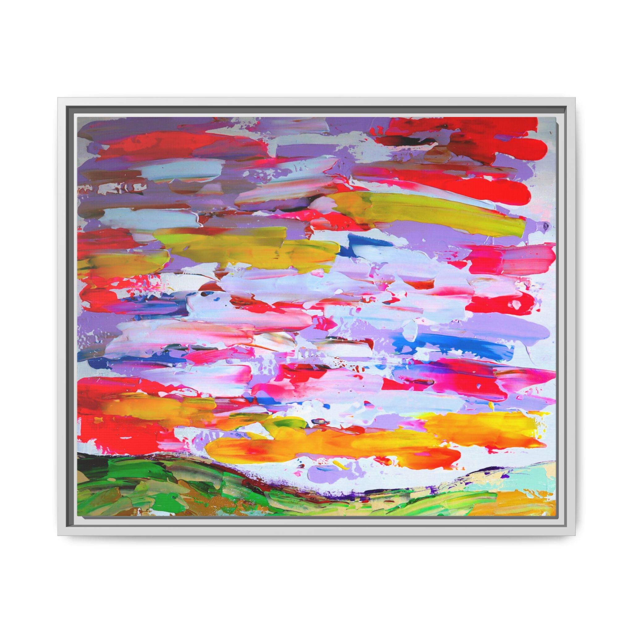 Sunny day in may by Norman Barrett Framed Matte Canvas Wall Art