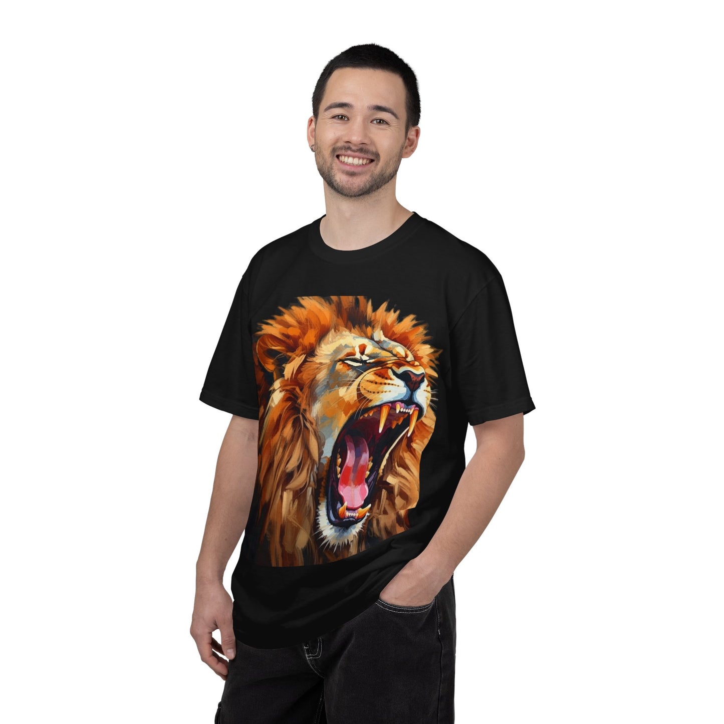 Roaring Lion T-Shirt Bold Wildlife Graphic Tee
