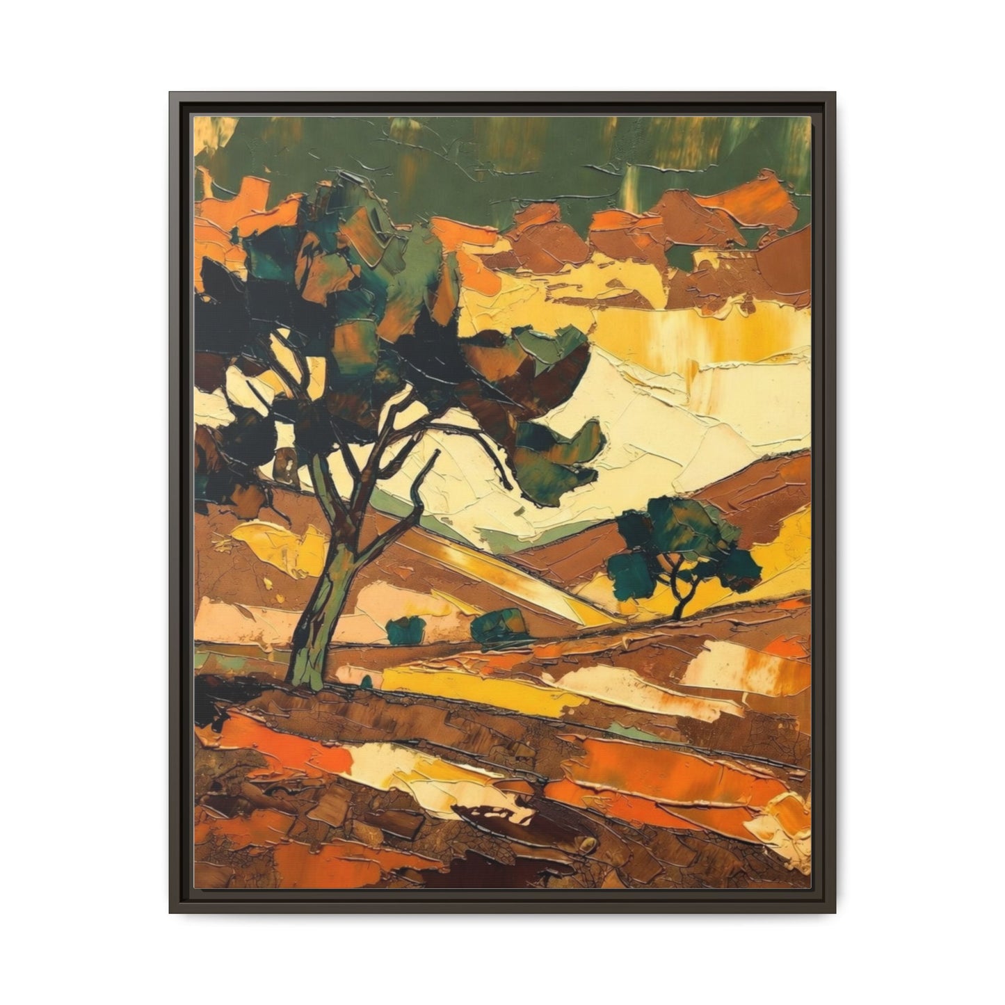 Framed Matte Canvas Landscape Art Print