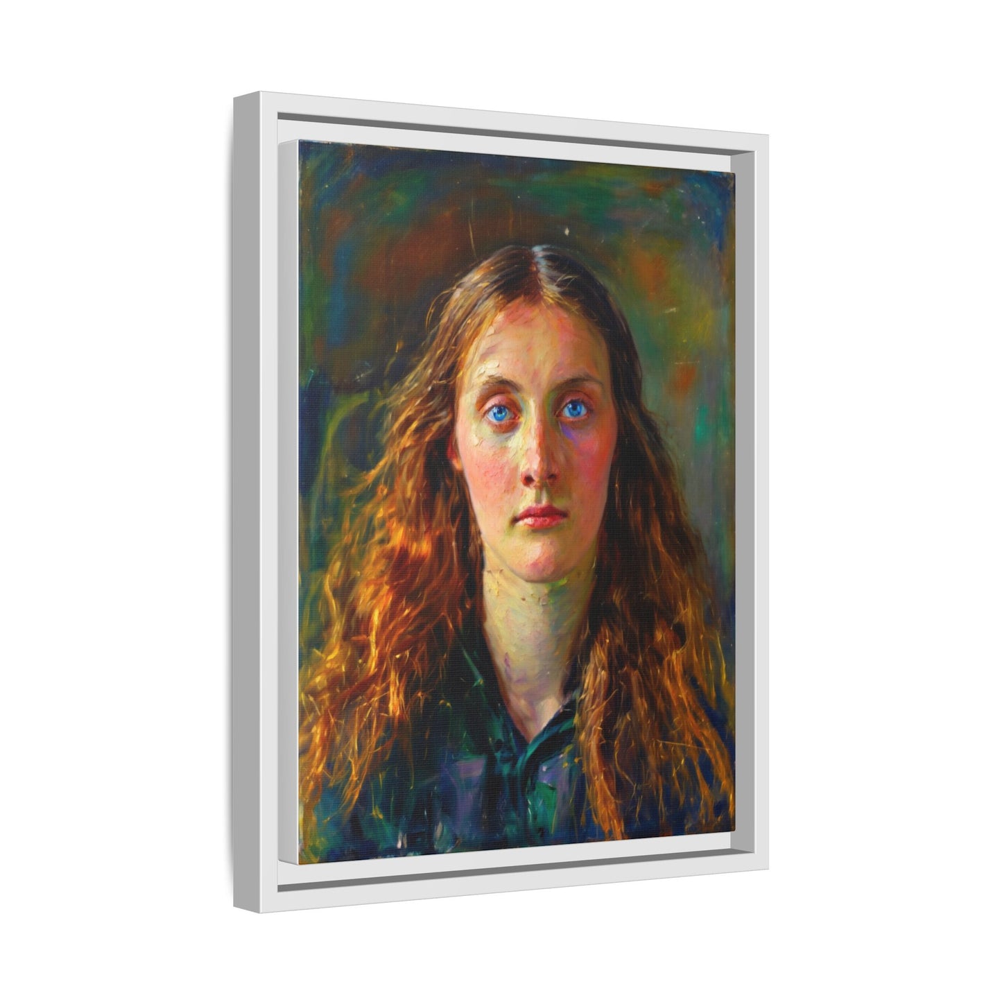 Framed Matte Canvas Print — Vintage Portrait Art