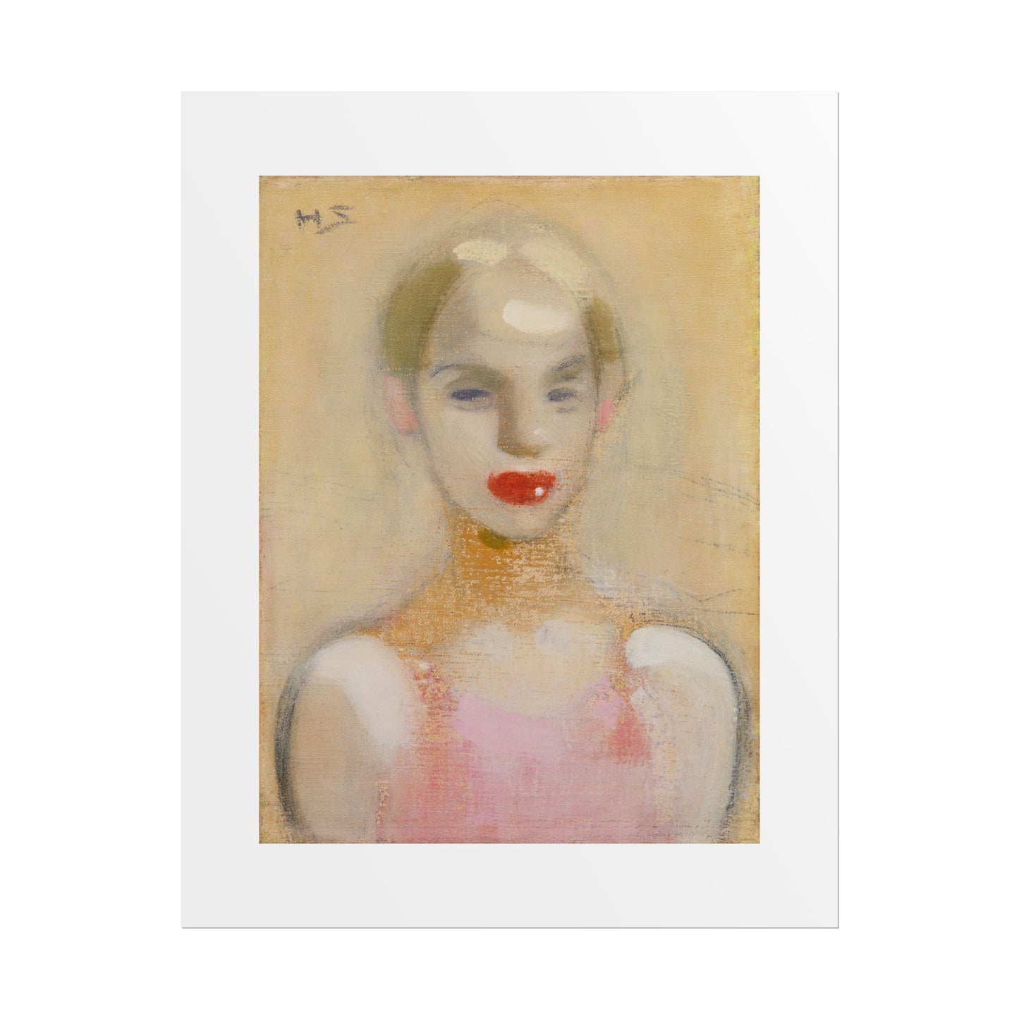 Circus Girl by Helene Schjerfbeck Wall Art Print