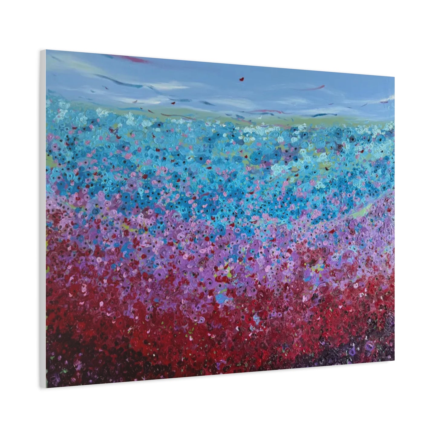 Bloom by Unknown Abstract Coastal Bloom Canvas Wall Art — Matte Stretched 1.25"