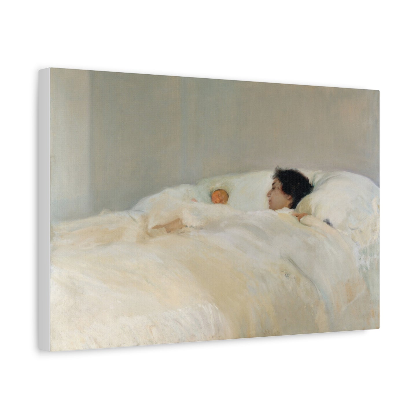 Mother by Joaquin Sorolla y Bastida Art Canvas Print — Serene Nursery Wall Decor