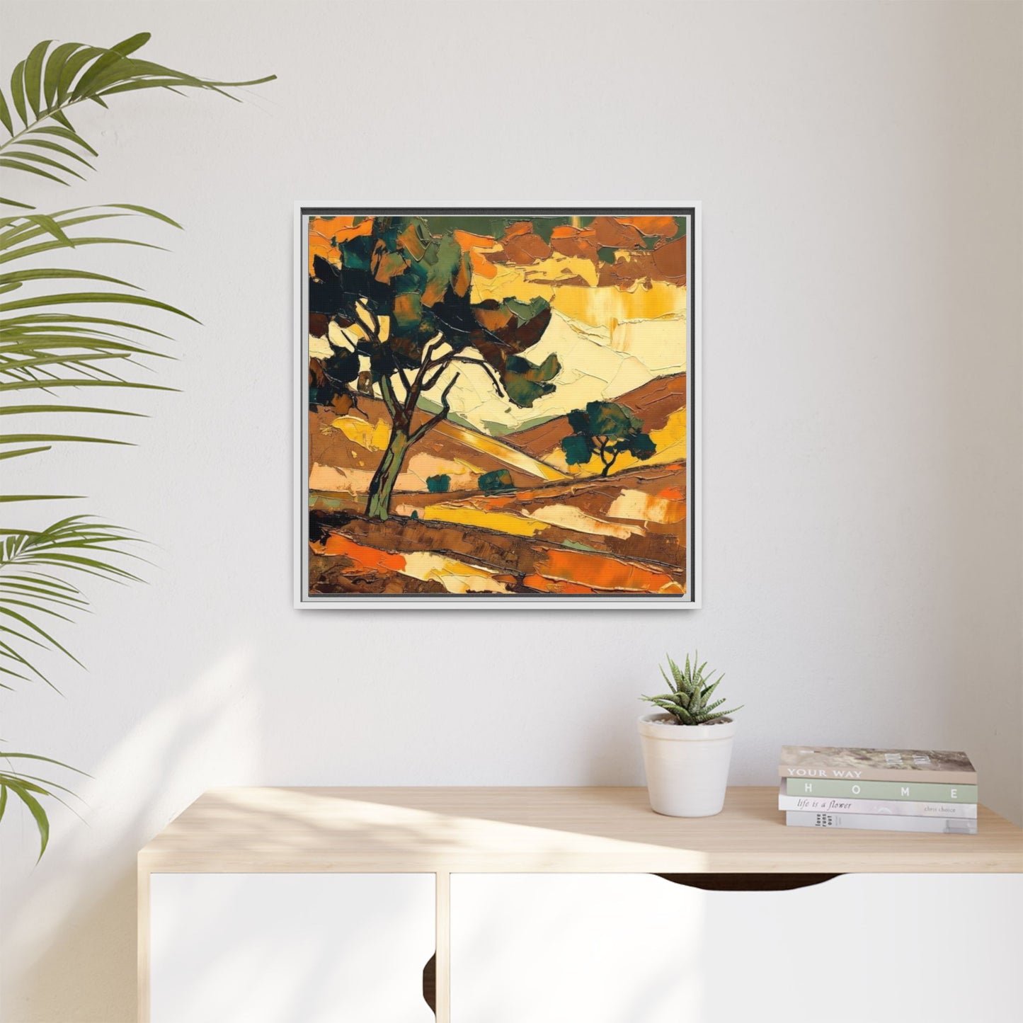 Framed Matte Canvas Landscape Art Print