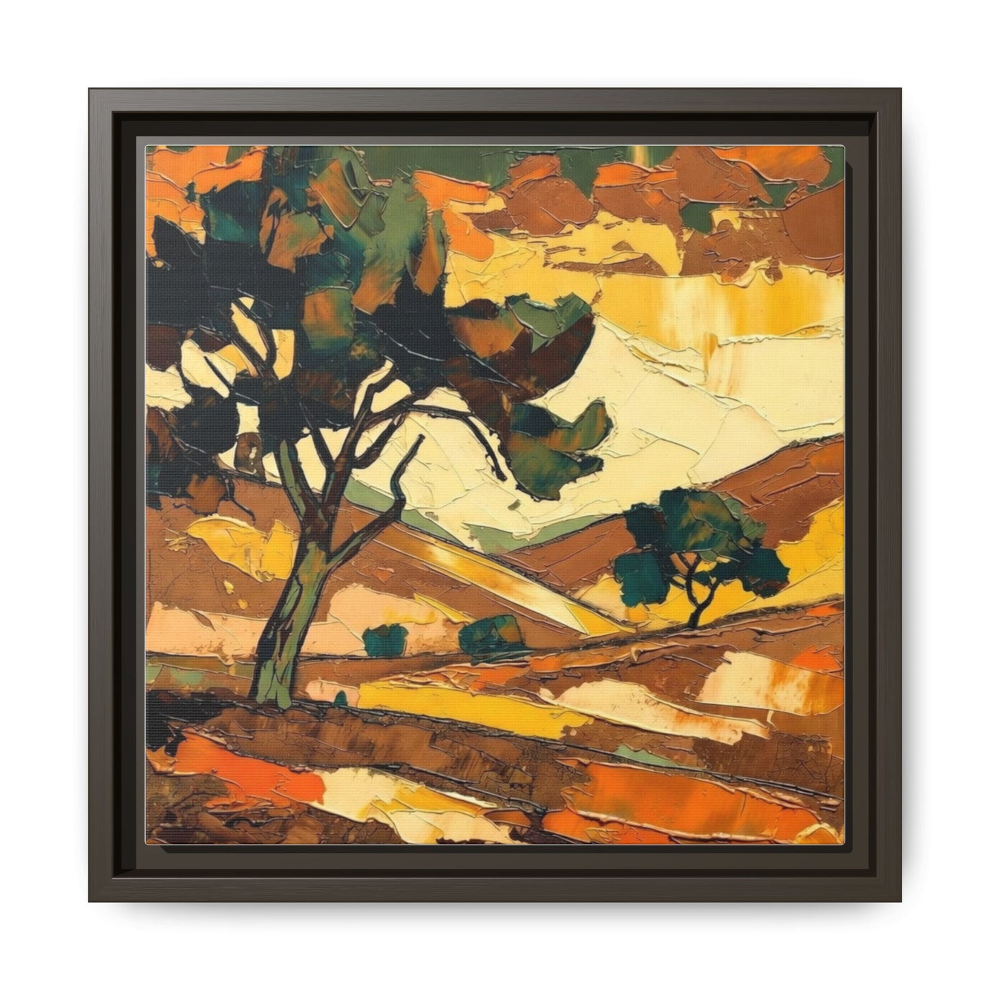 Framed Matte Canvas Landscape Art Print