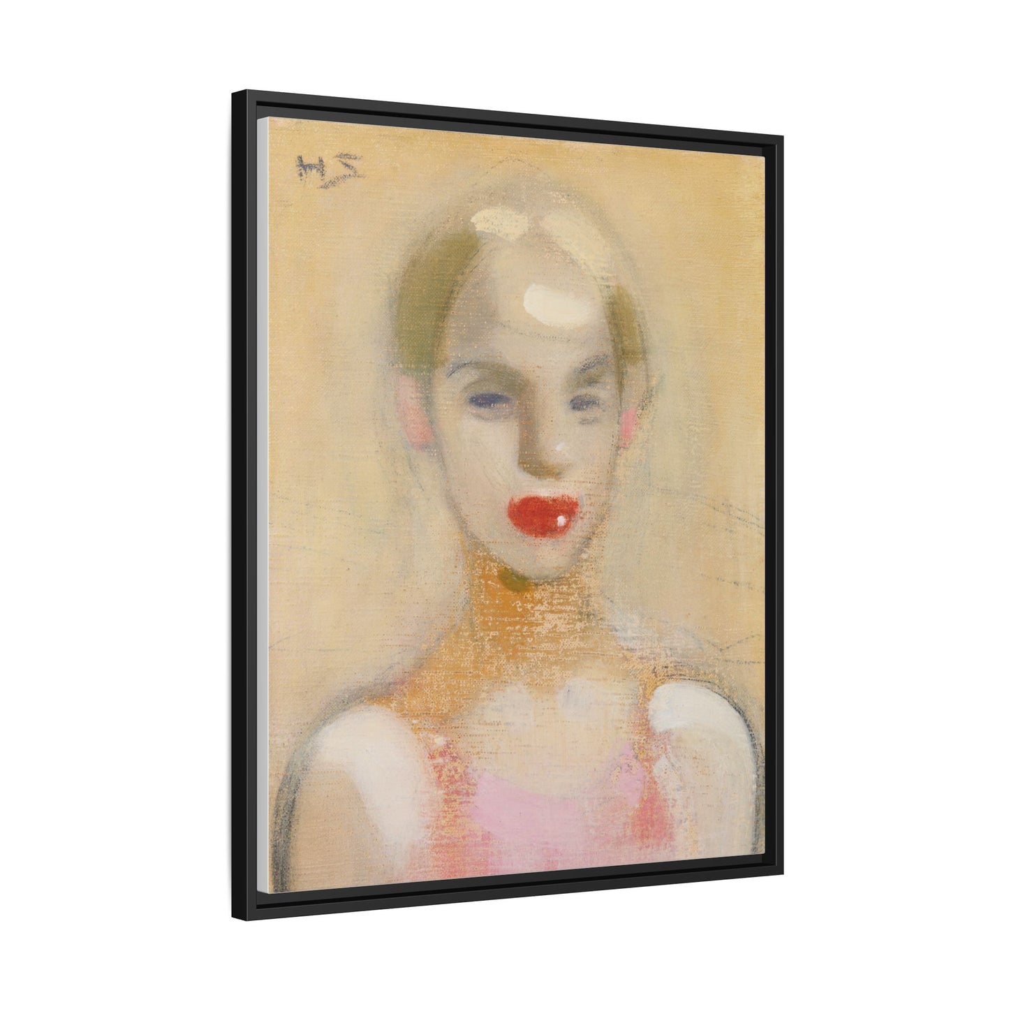 Circus Girl by Helene Schjerfbeck Framed Matte Canvas Portrait Art Print