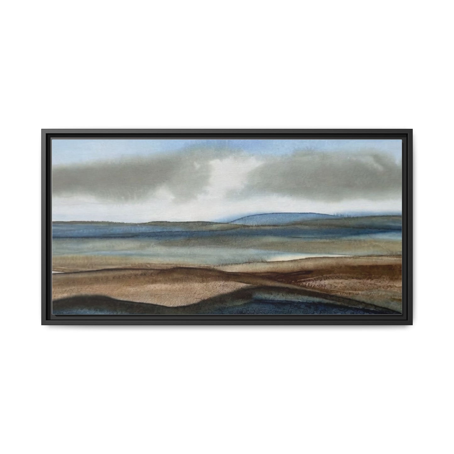 Matte Canvas Landscape, Framed (Multi-color)