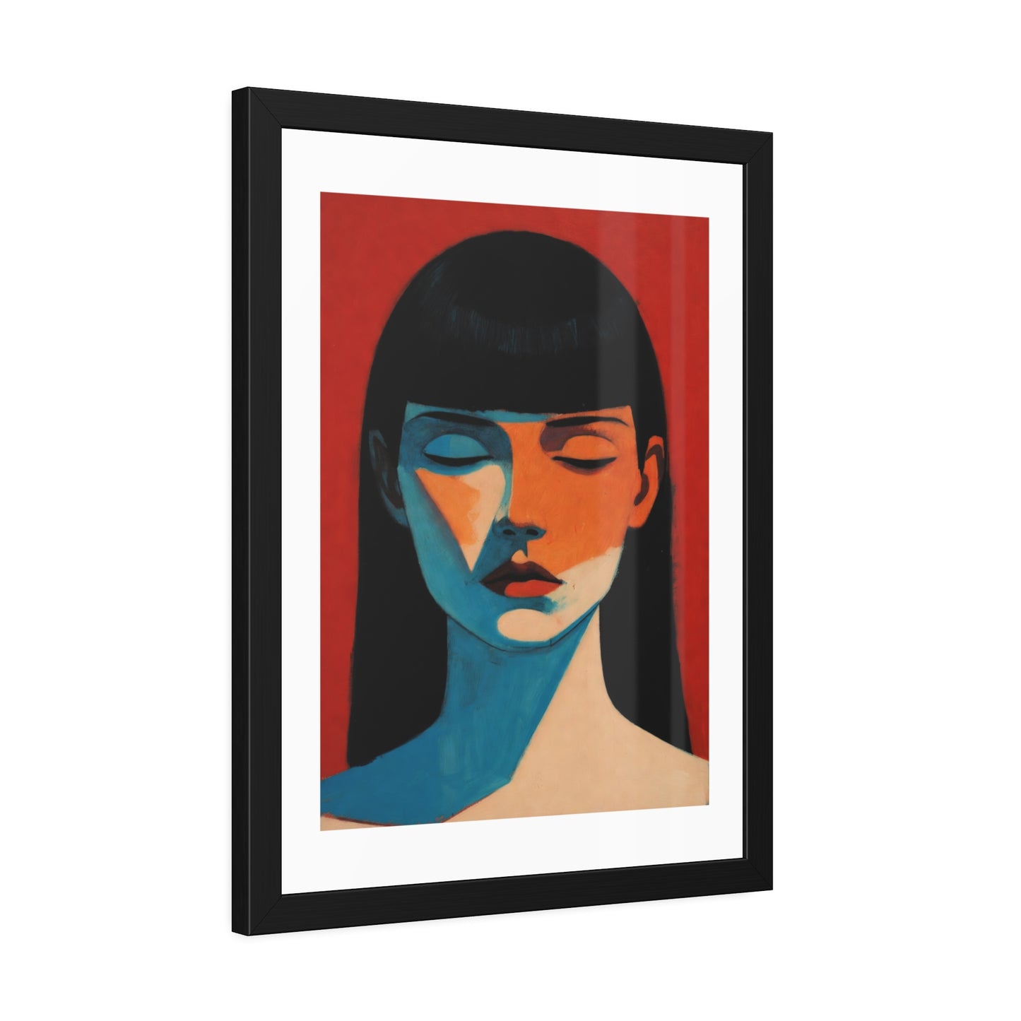 Framed Art Print — Moody Portrait Poster