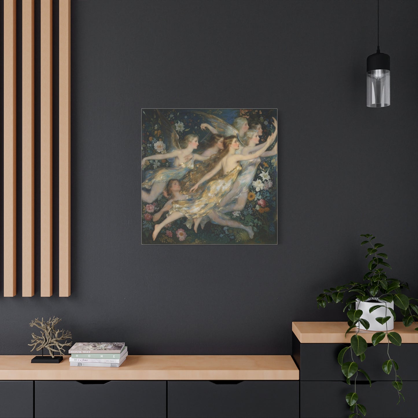 Vintage Fairy Dance Matte Canvas Wall Art