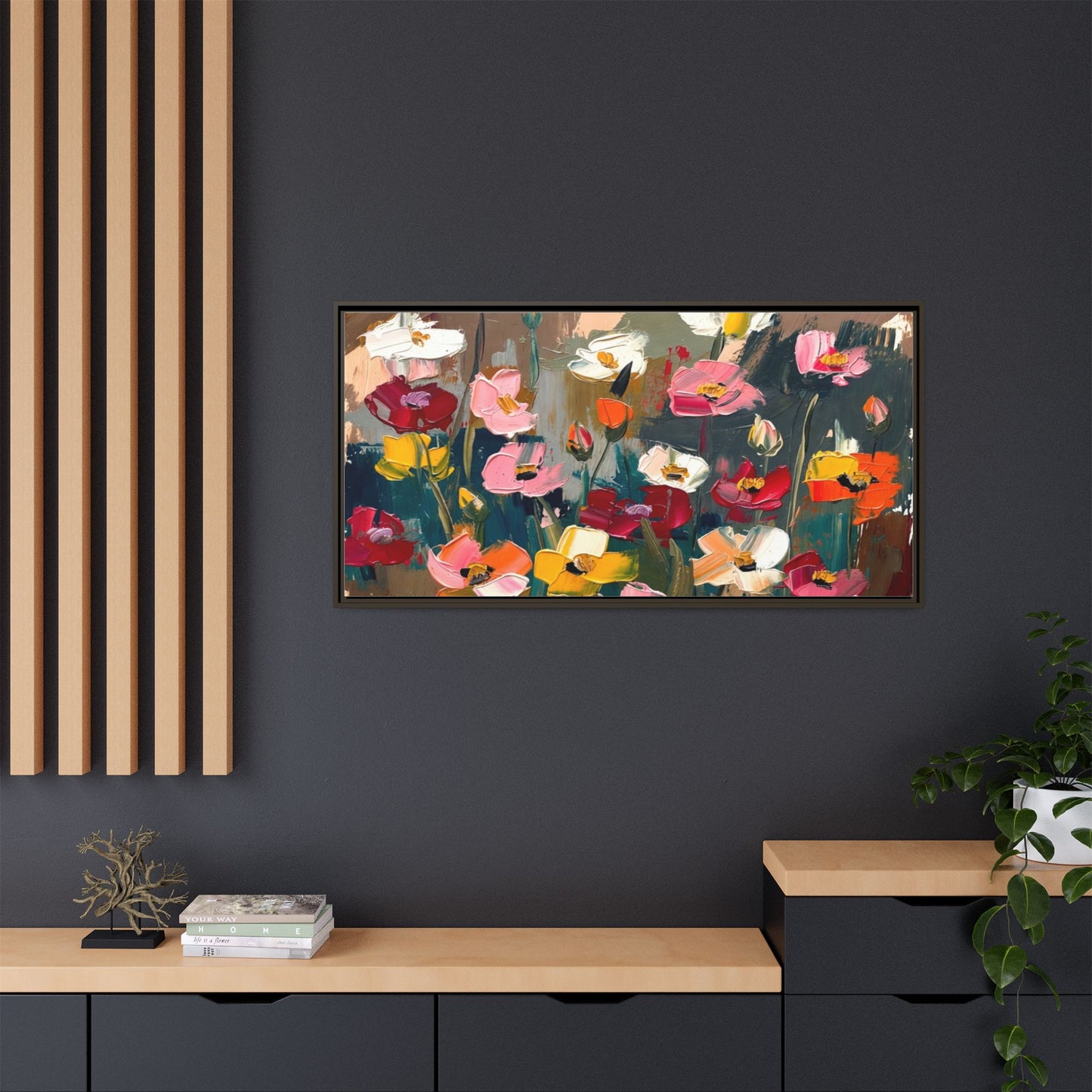 Matte Canvas, Framed (Multi-color)