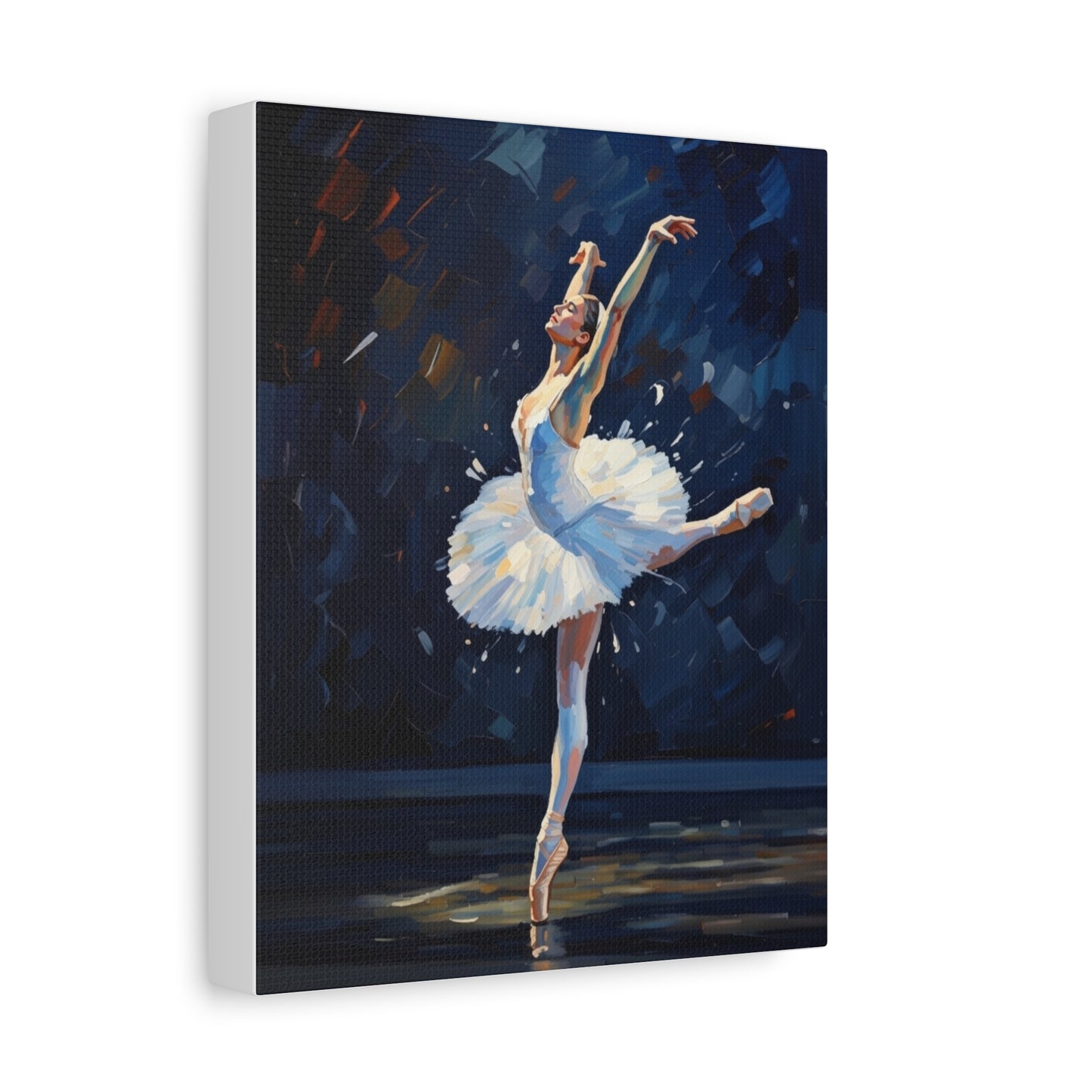 Ballerina Dance Matte Canvas Wall Art — Stretched 1.25"