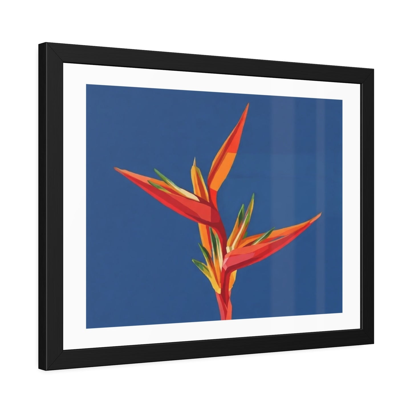 Bird of Paradise Framed Art Print — Tropical Flower Poster