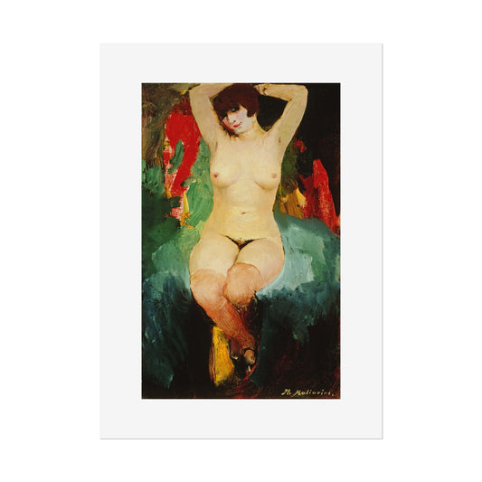 Nude female by Filipp Malyavin Wall Art Poster