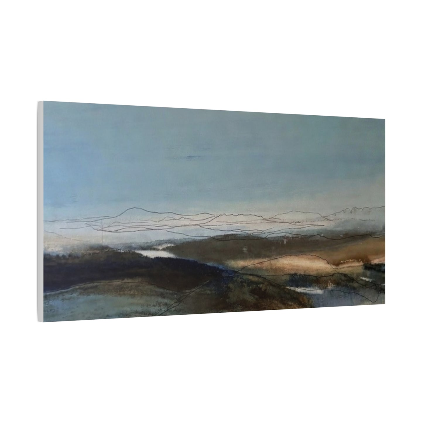 Blue landscape Matte Canvas, Stretched, 1.25"