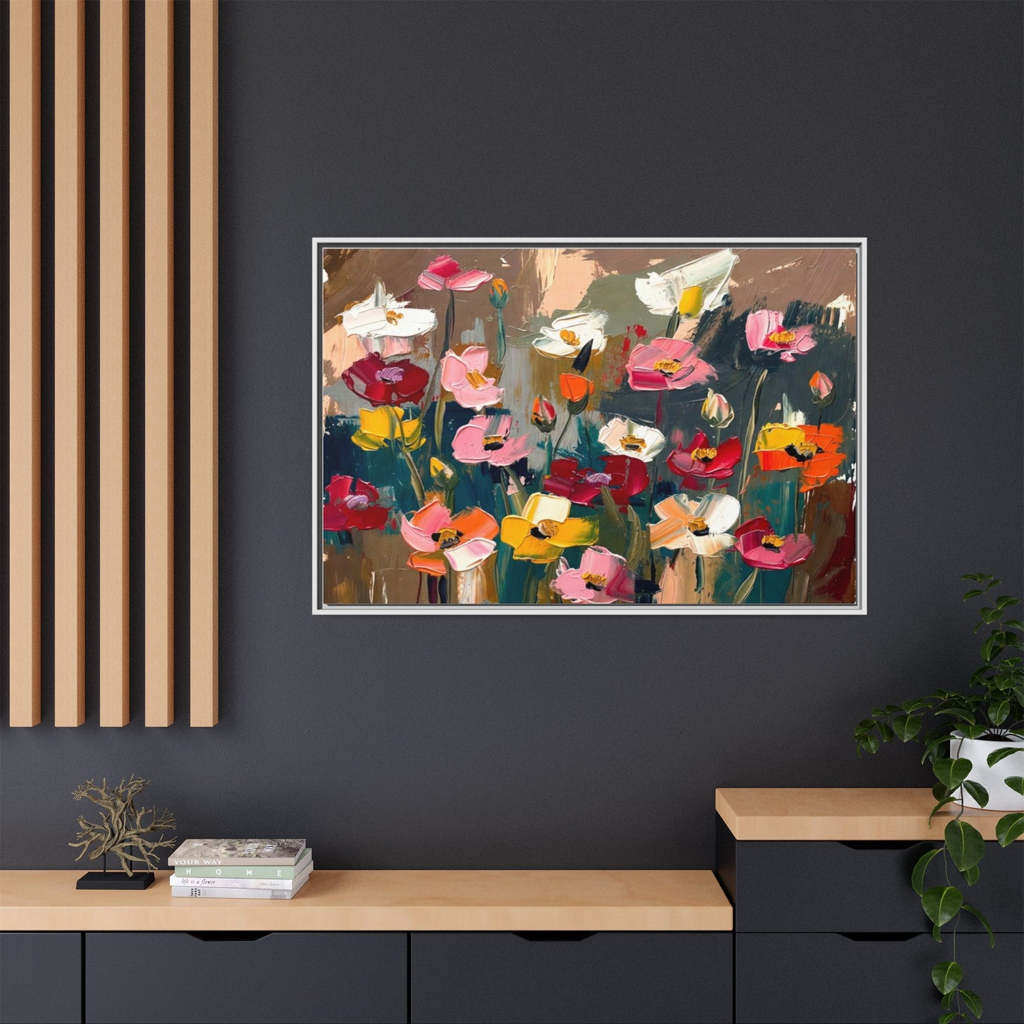 Matte Canvas, Framed (Multi-color)