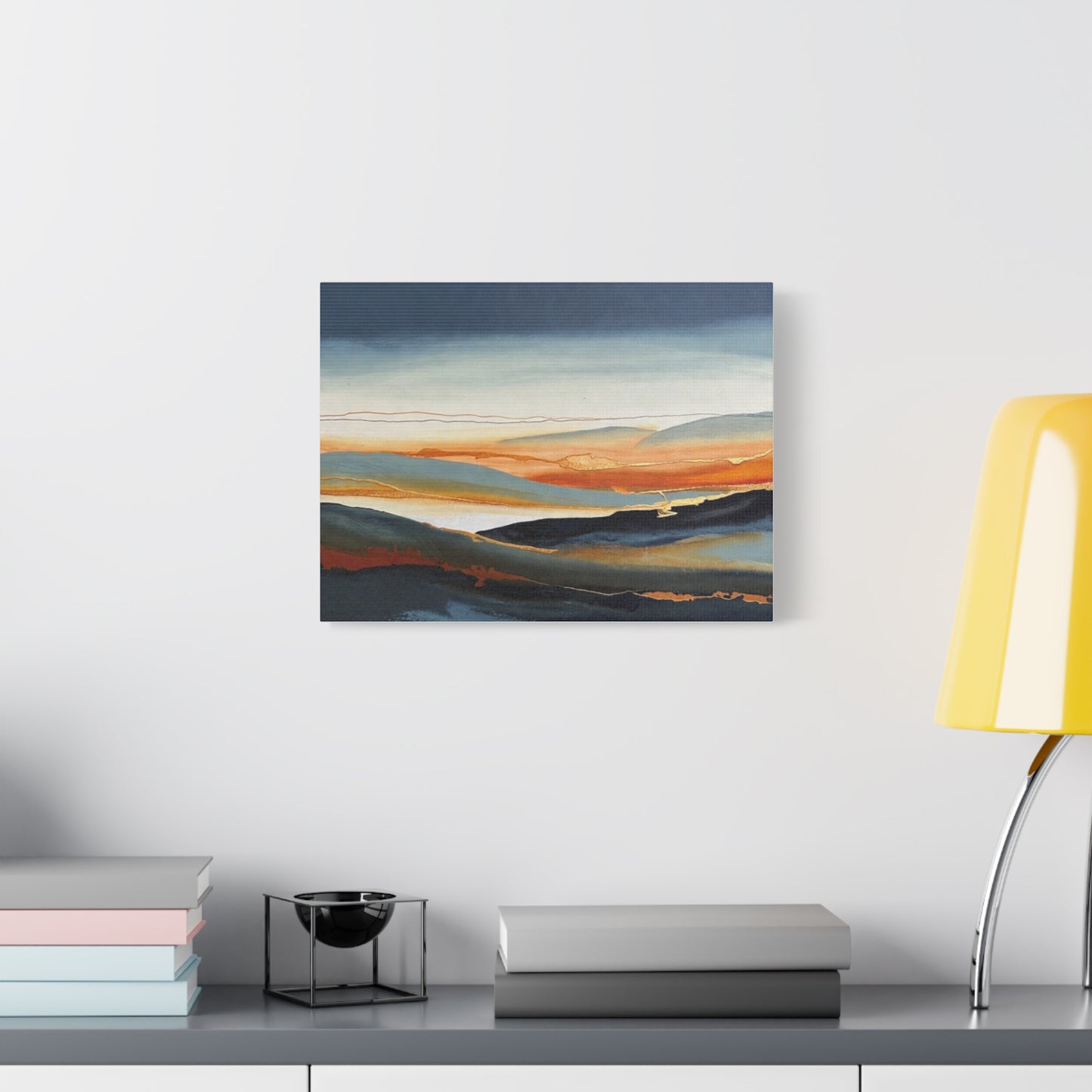 Abstract Coastal Sunset Canvas Print — Matte Stretched Wall Art