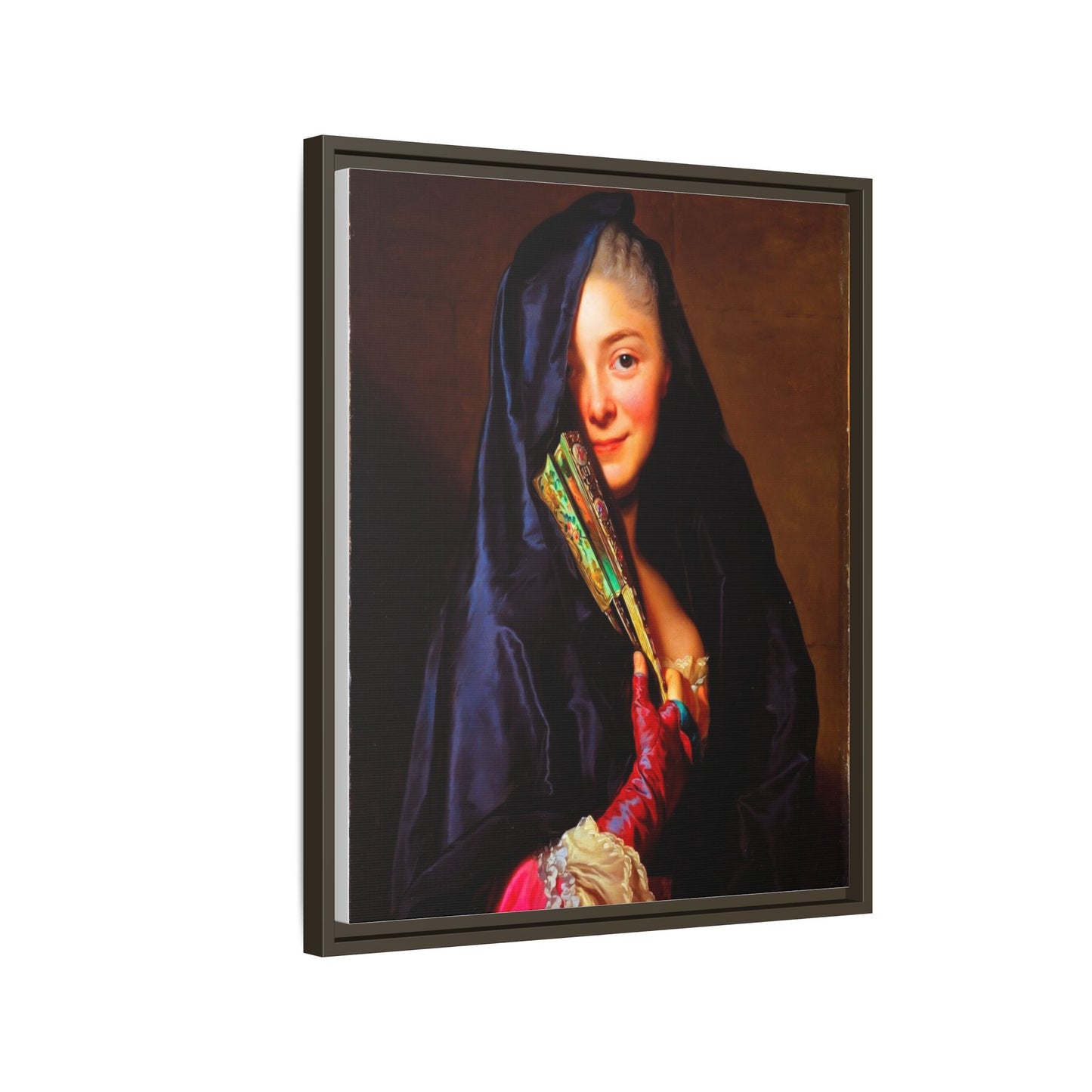 Framed Matte Canvas Wall Art — Classical Portrait Print