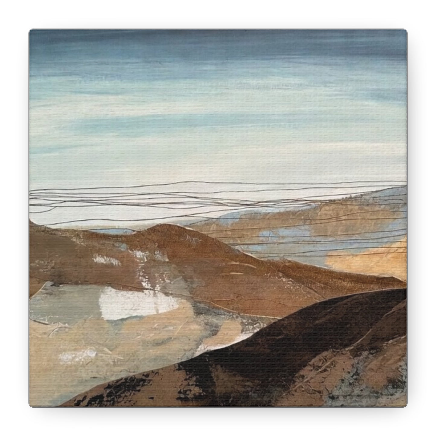 Abstract Landscape Matte Canvas Wall Art — Stretched 1.25"