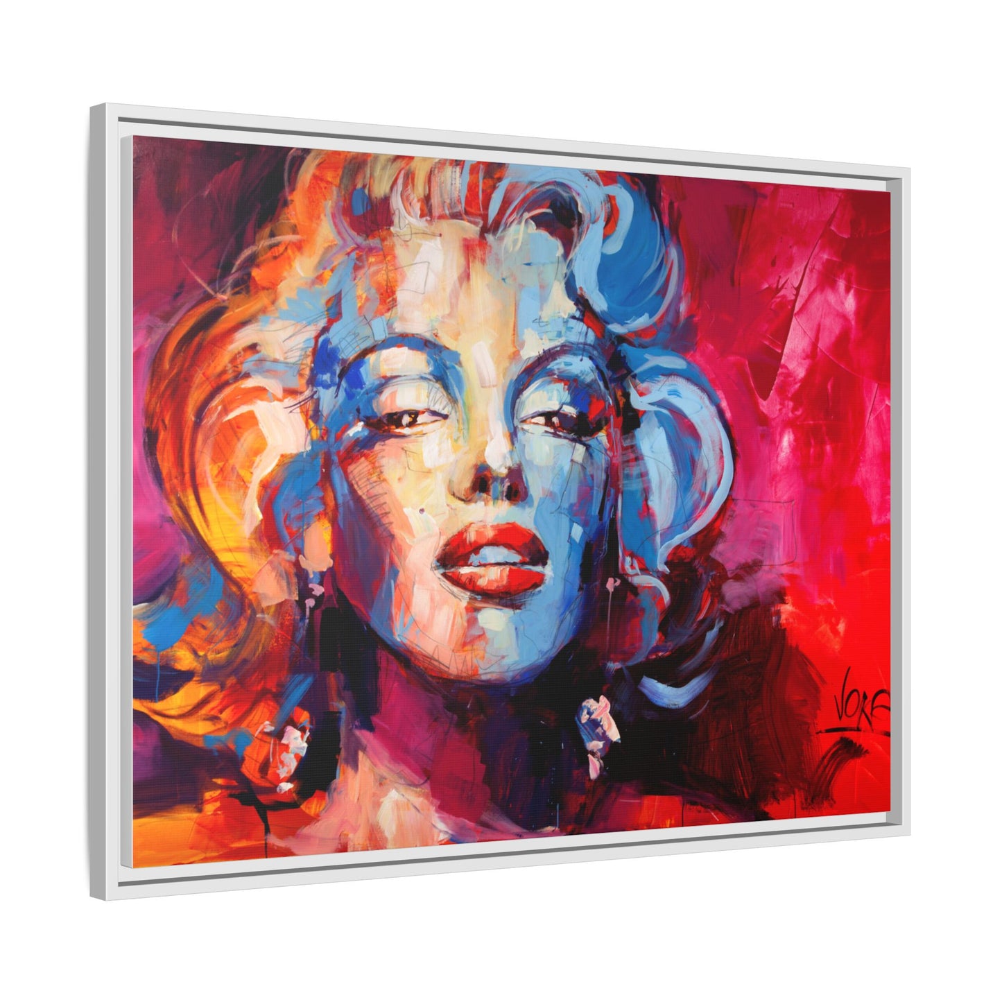 Marilyn Monroe attributed to Voke Matte Canvas Framed Wall Art