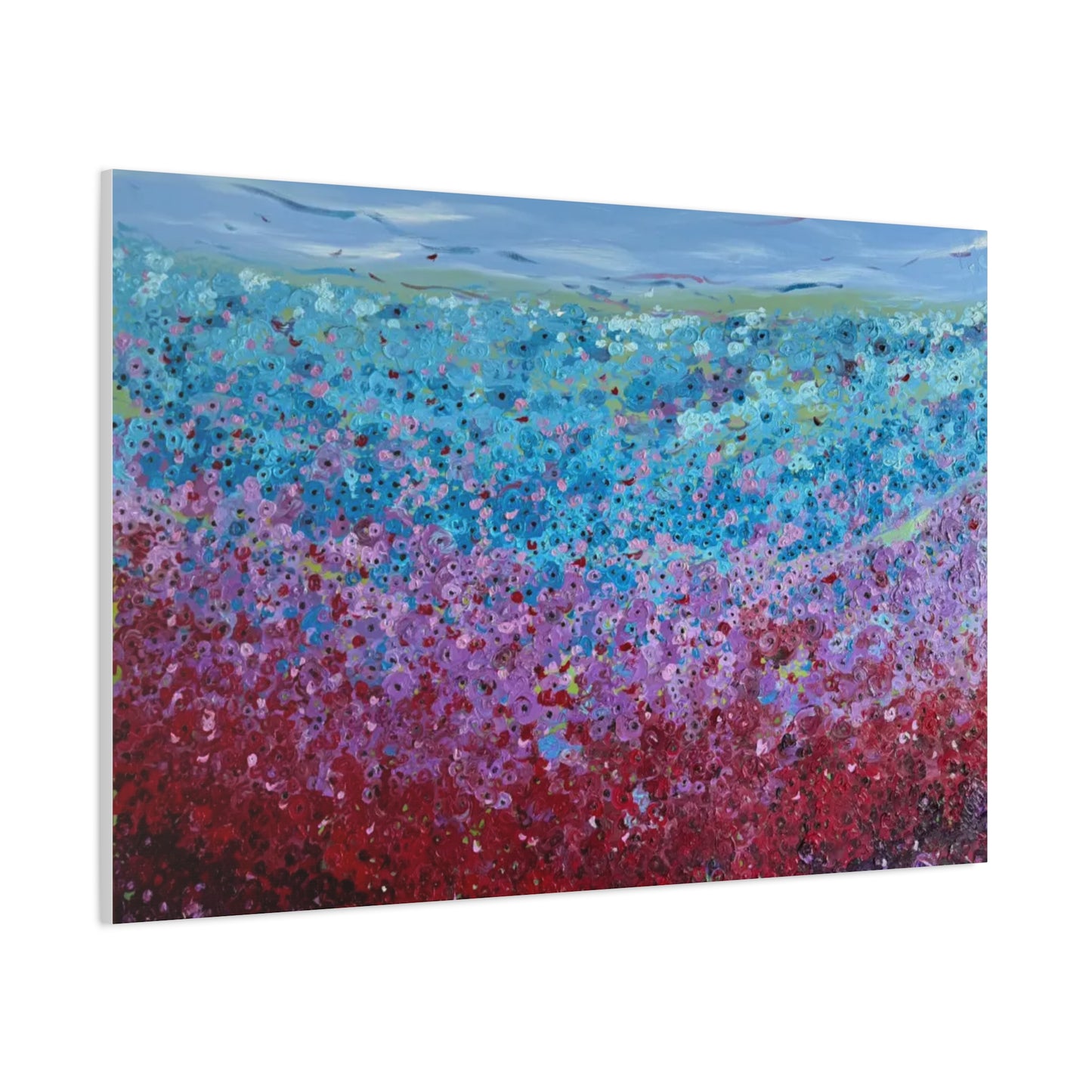 Bloom by Unknown Abstract Coastal Bloom Canvas Wall Art — Matte Stretched 1.25"