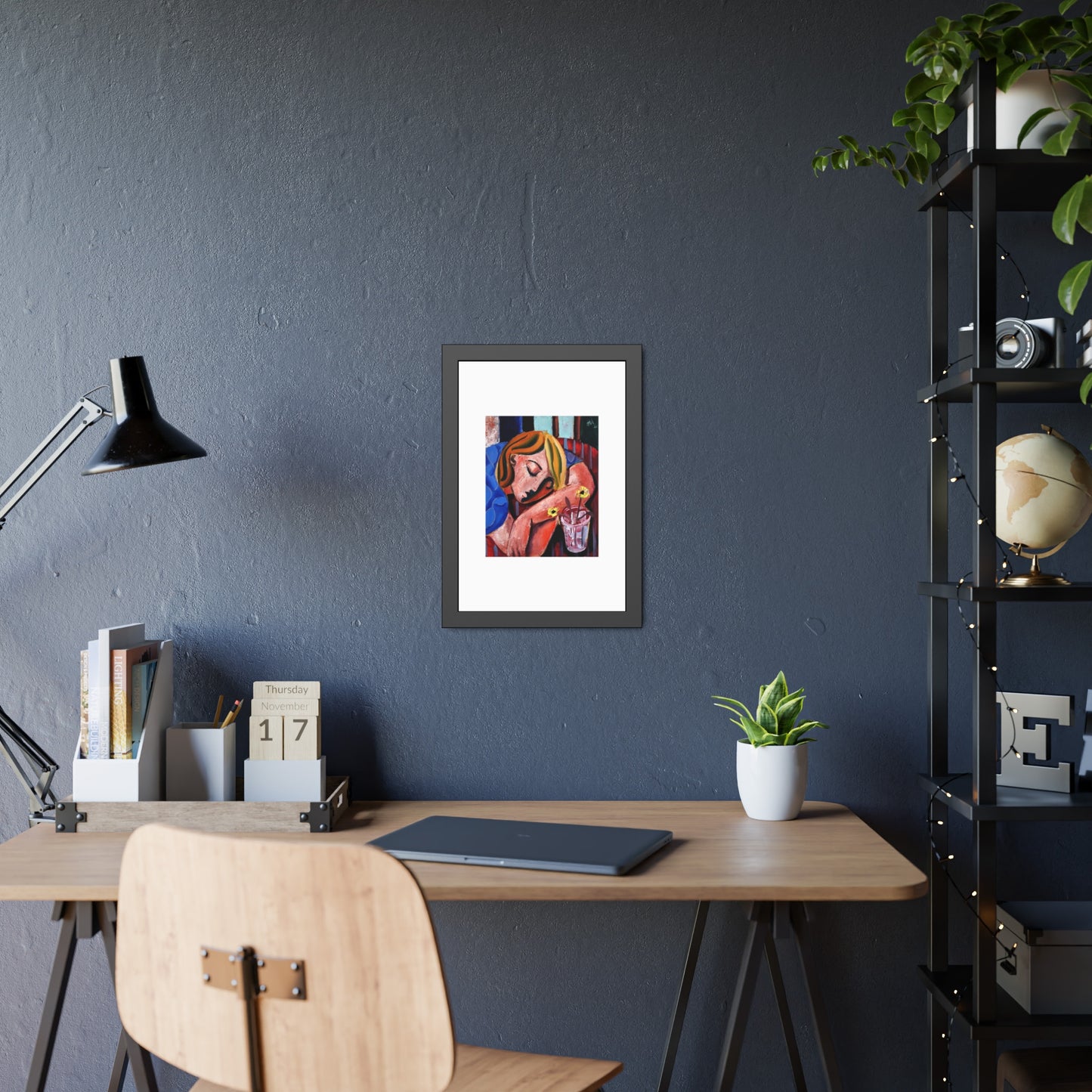 When she finally woke the world around her had changed unrecognizably by Hennie Niemann jnr Framed Wall Art Print