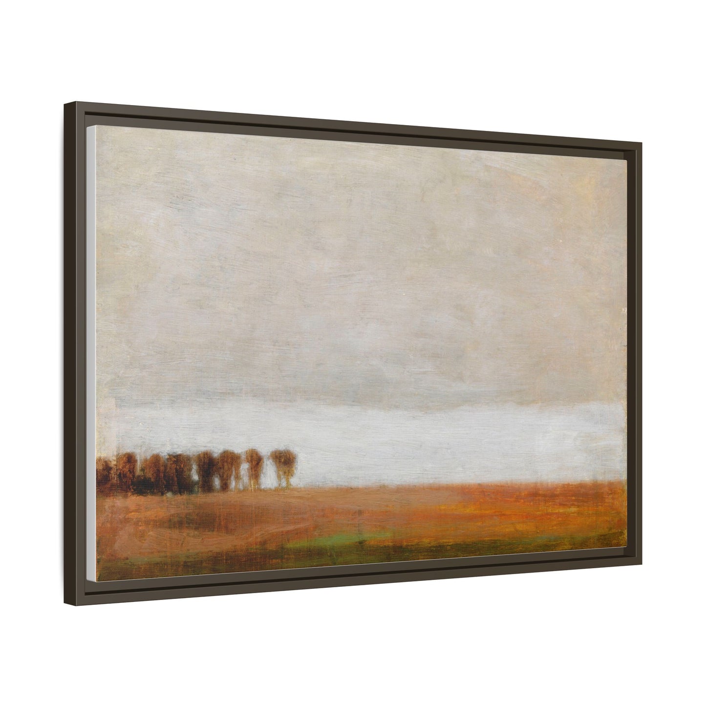 View of Jaegersborg Allé, North of Copenhagen by Vilhelm Hammershøi Framed Matte Canvas Wall Art Print