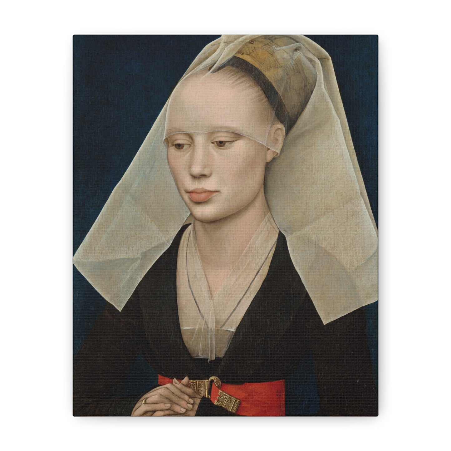 Portrait of a Lady by Rogier van der Weyden Matte Canvas Wall Art