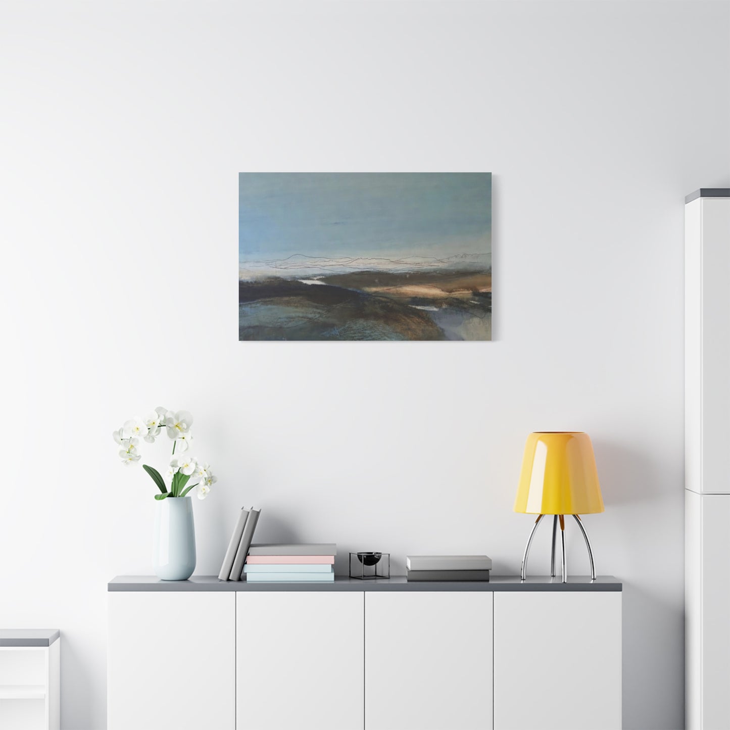 Blue landscape Matte Canvas, Stretched, 1.25"