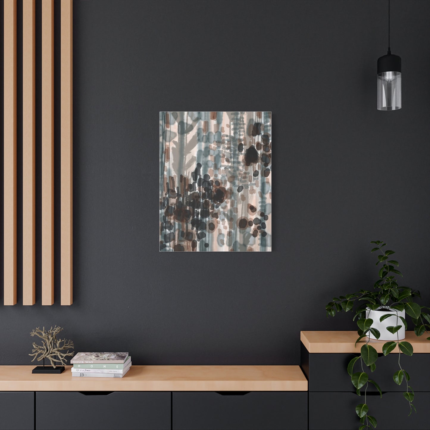 Vleken by an unknown artist Abstract Matte Canvas Wall Art