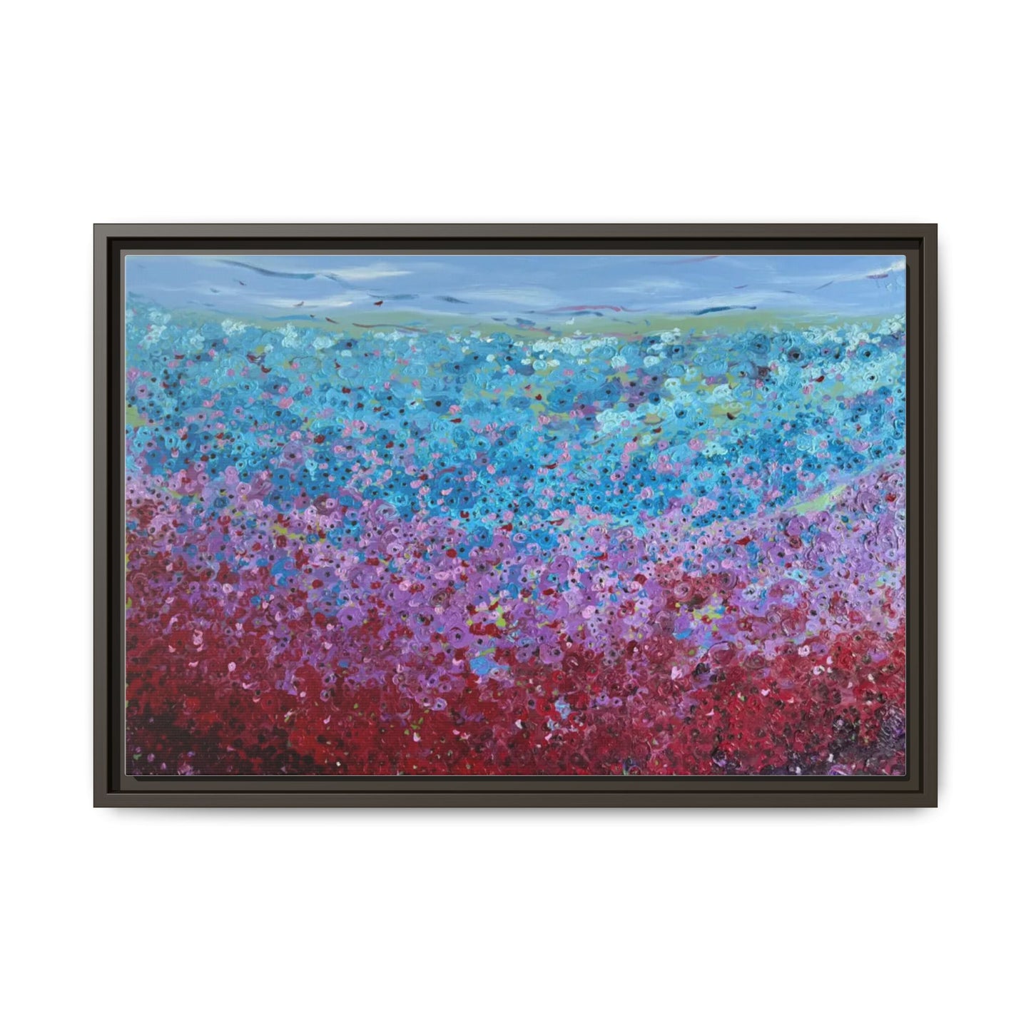 Bloom by Unknown Framed Matte Canvas Abstract Floral Field Wall Art
