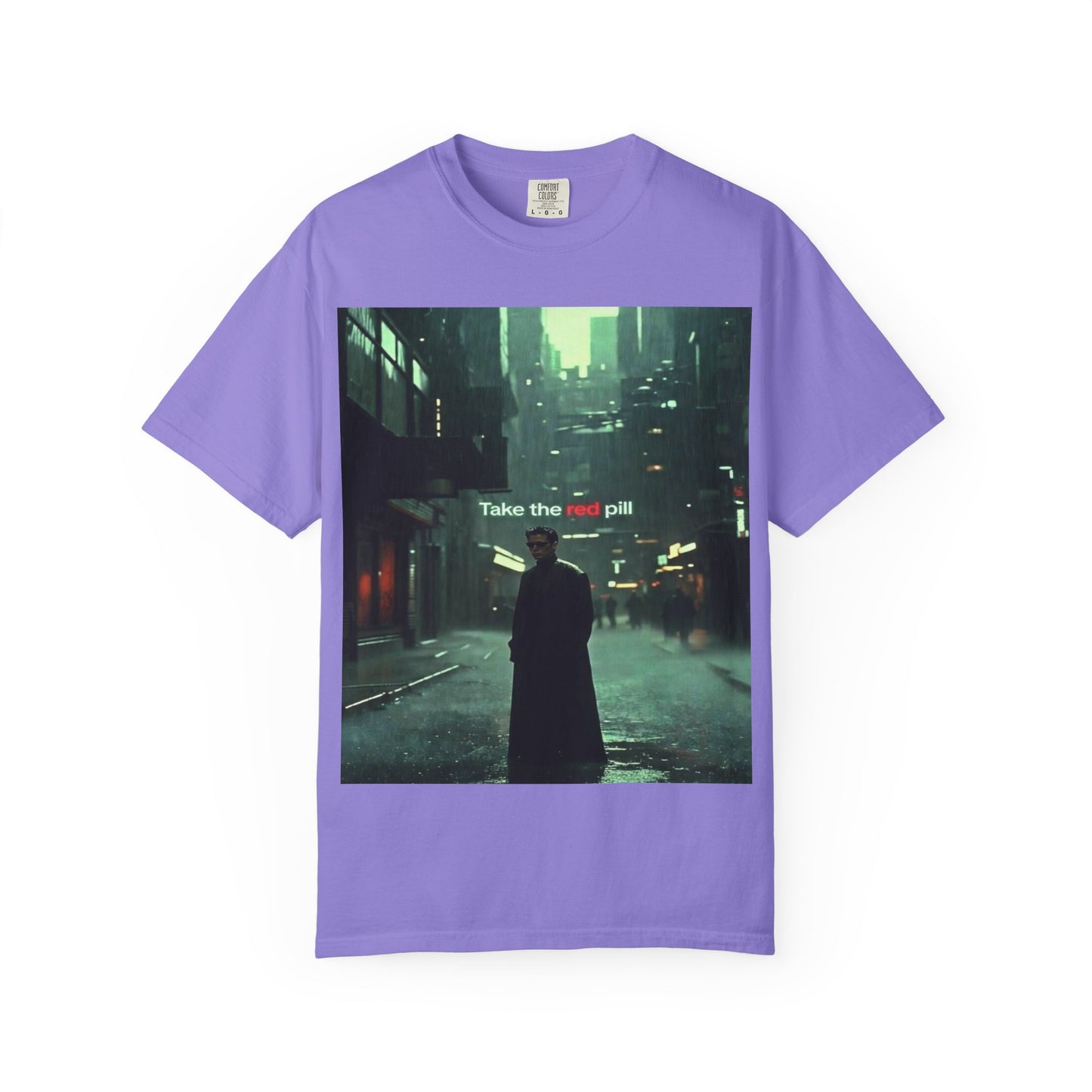 Take the Red Pill T-Shirt — Cyberpunk Noir Graphic Tee