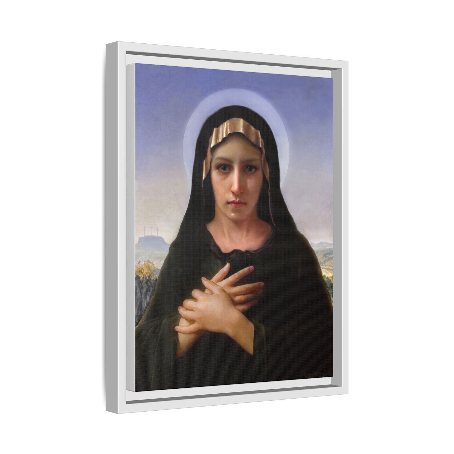 Virgo Solitudinis by William Adolphe Bouguereau Framed Matte Canvas Print